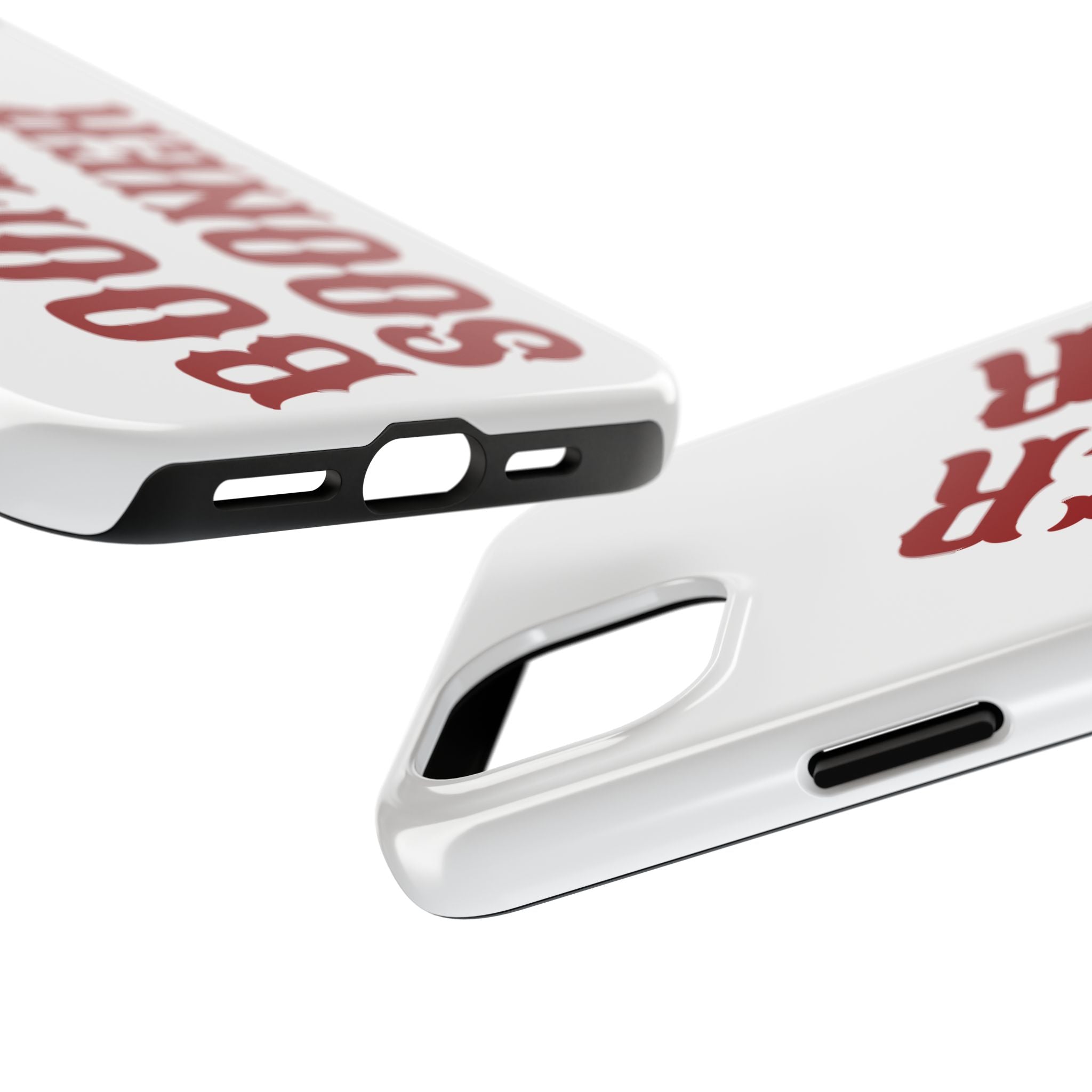 Boomer Sooner Tough Phone Case — Oklahoma Crimson Retro Text Protective Cover