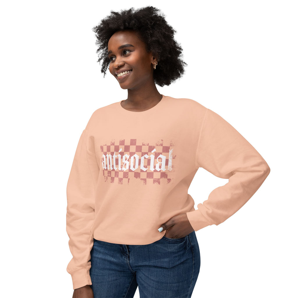 Antisocial Checkerboard Crewneck Sweatshirt