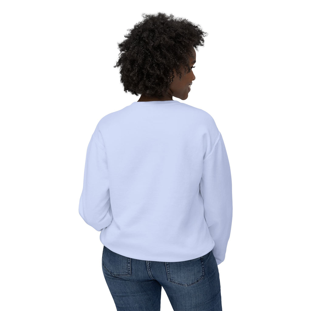 Everything Is Fine Crewneck Sweatshirt — Retro Flames & Checkered Graphic