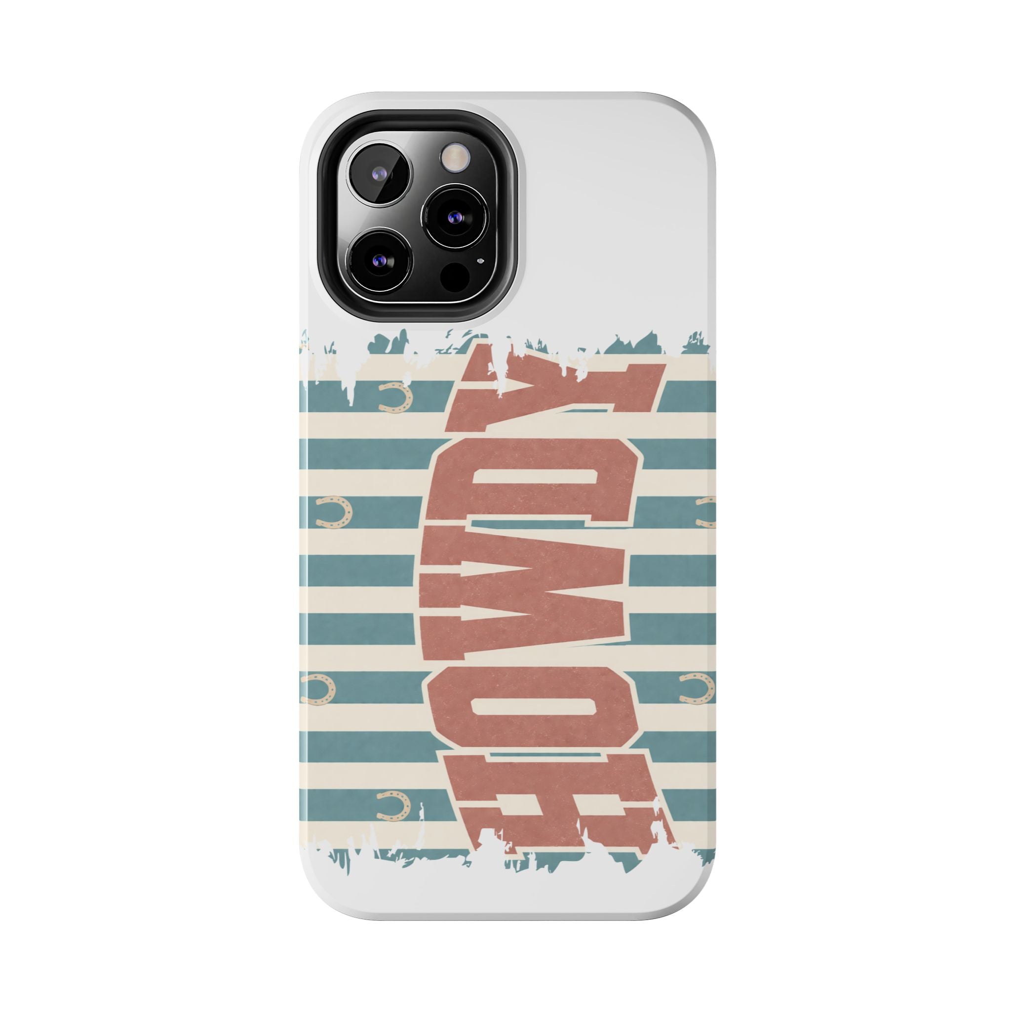 Vintage 'LOVE' Striped Tough Phone Case
