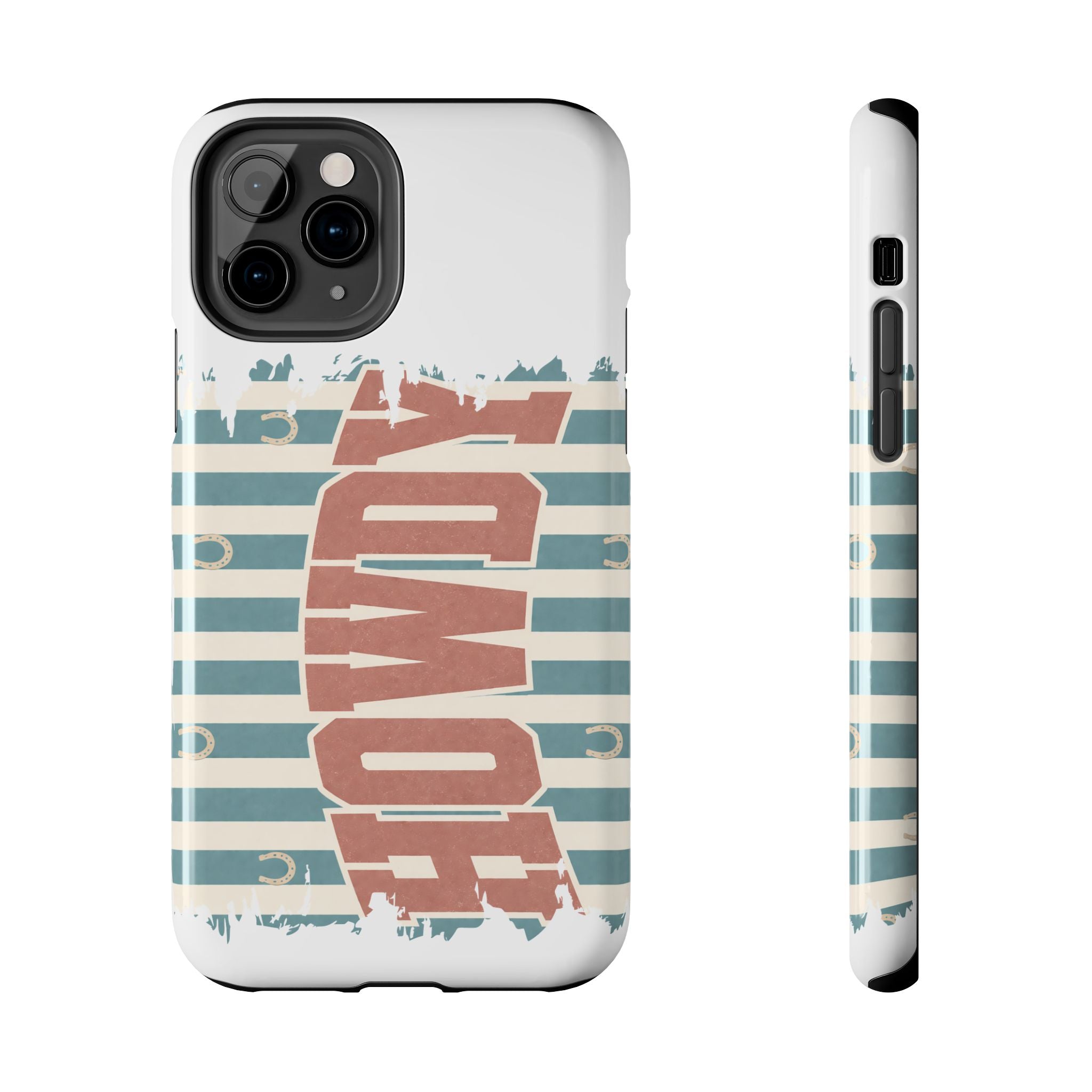 Vintage 'LOVE' Striped Tough Phone Case