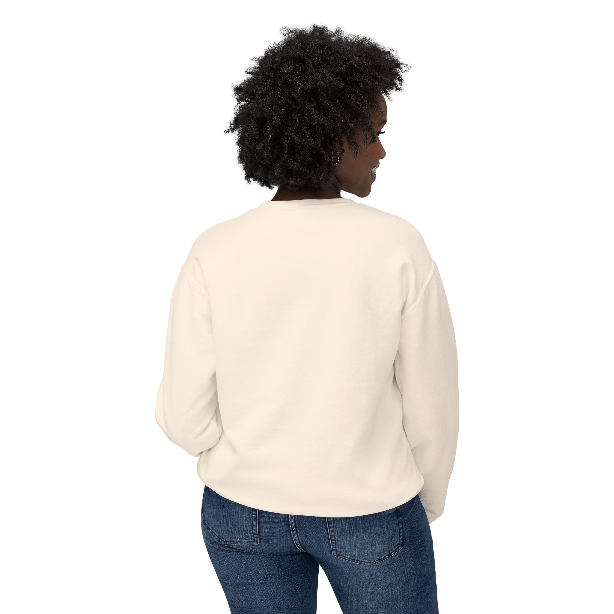 Everything Is Fine Crewneck Sweatshirt — Retro Flames & Checkered Graphic