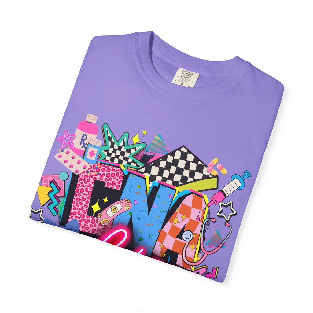 DNF Life Graphic T-Shirt — Retro Neon Skate Streetwear
