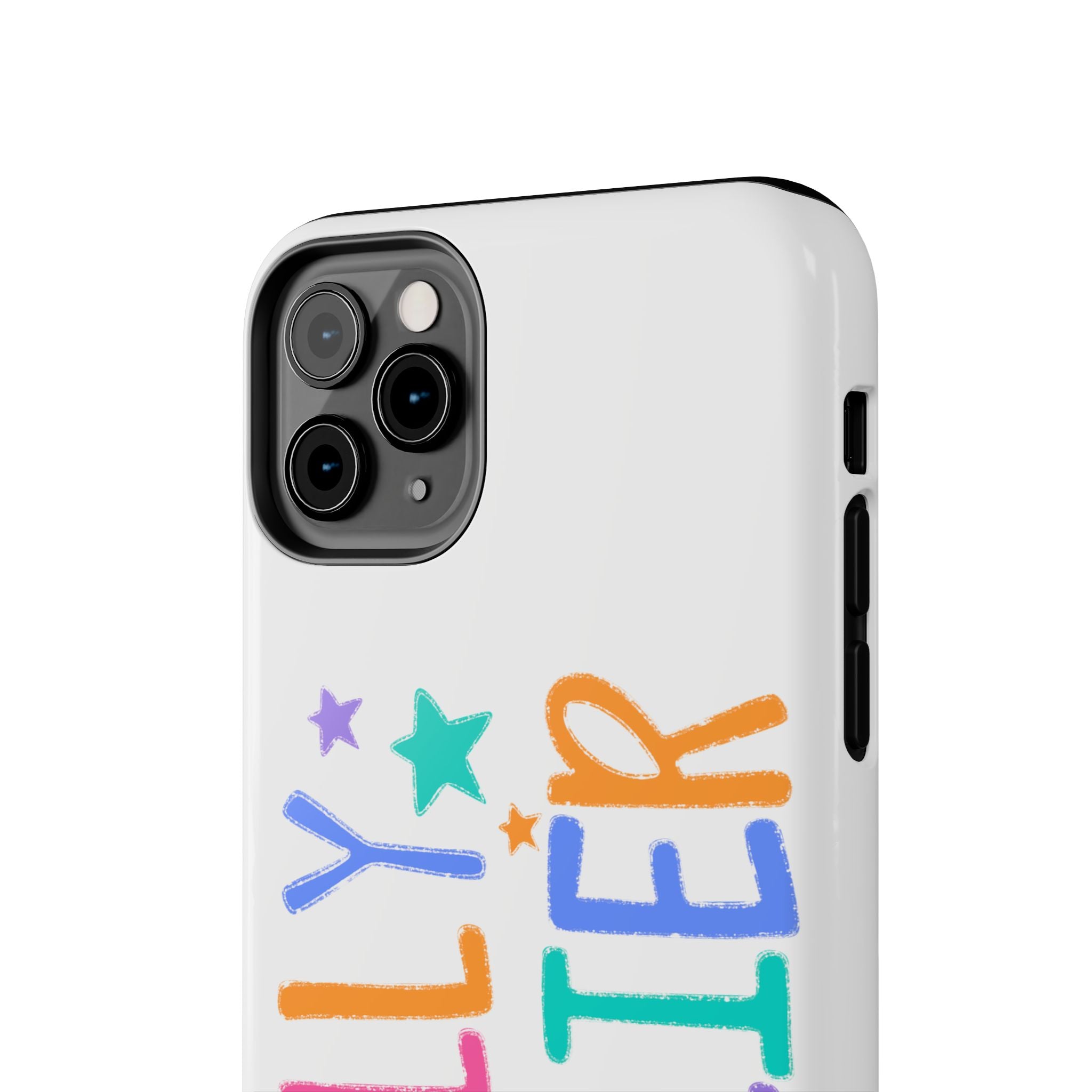Dilly Dallier Colorful Tough Phone Case — Fun Pastel Stars Protective Cover