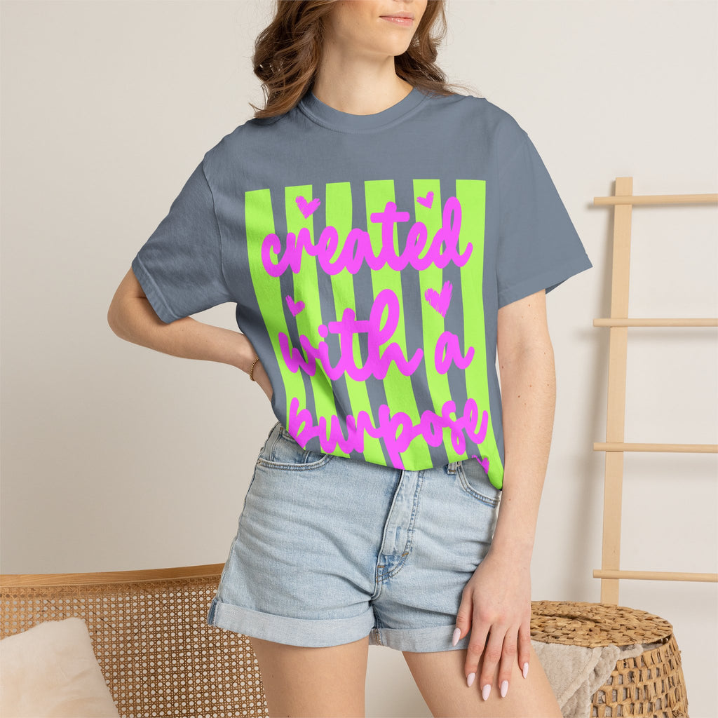 Created With a Purpose T-Shirt — Inspirational Graphic Tee