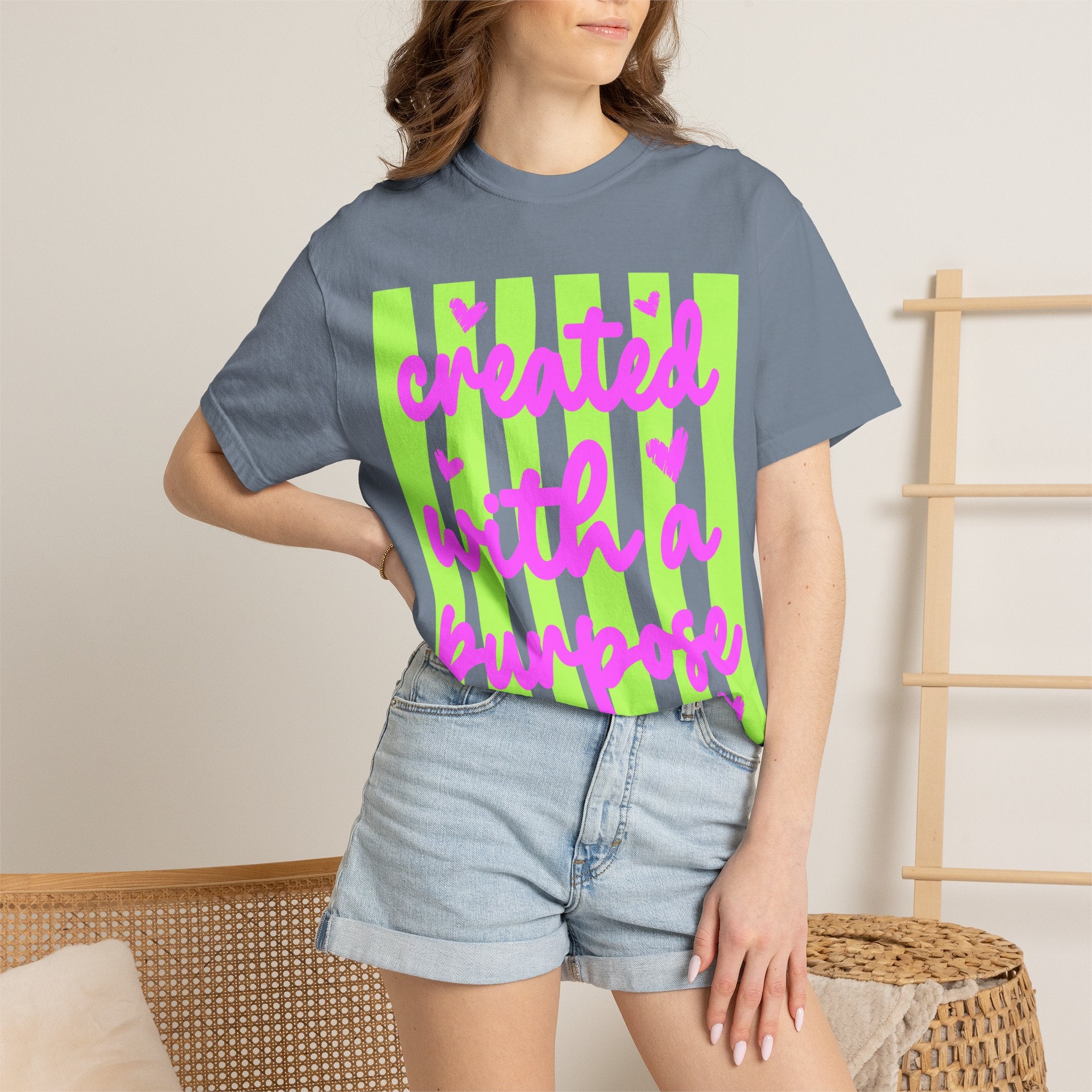 Created With a Purpose T-Shirt — Inspirational Graphic Tee