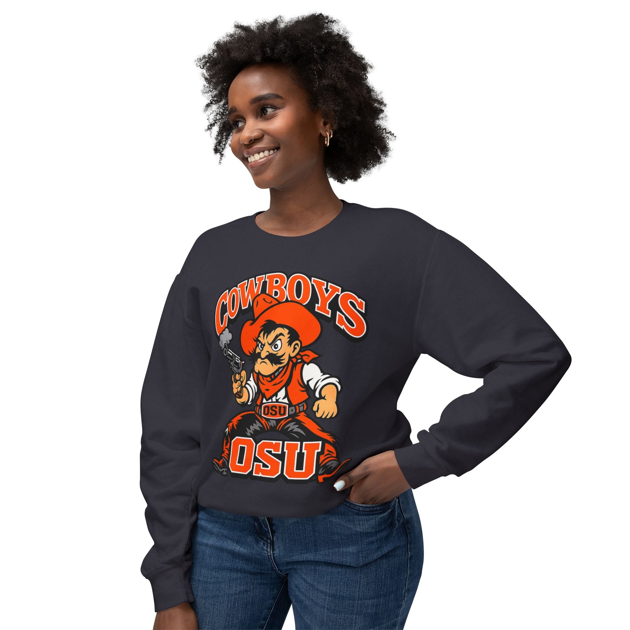 OSU Cowboys Mascot Sweatshirt — Vintage Cowboy Team Crewneck