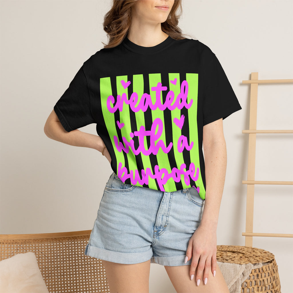 Created With a Purpose T-Shirt — Inspirational Graphic Tee