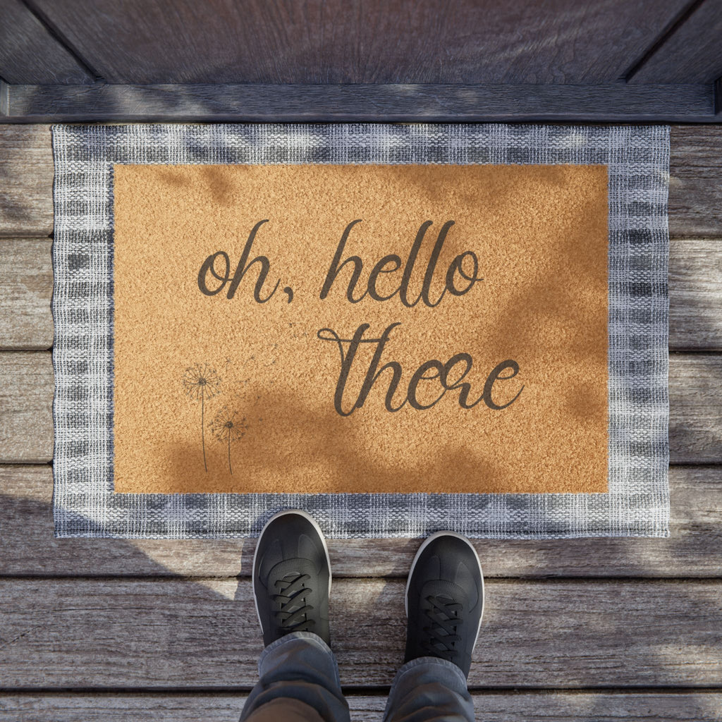 Oh, Hello There Doormat — Rustic Welcome Coir Door Mat