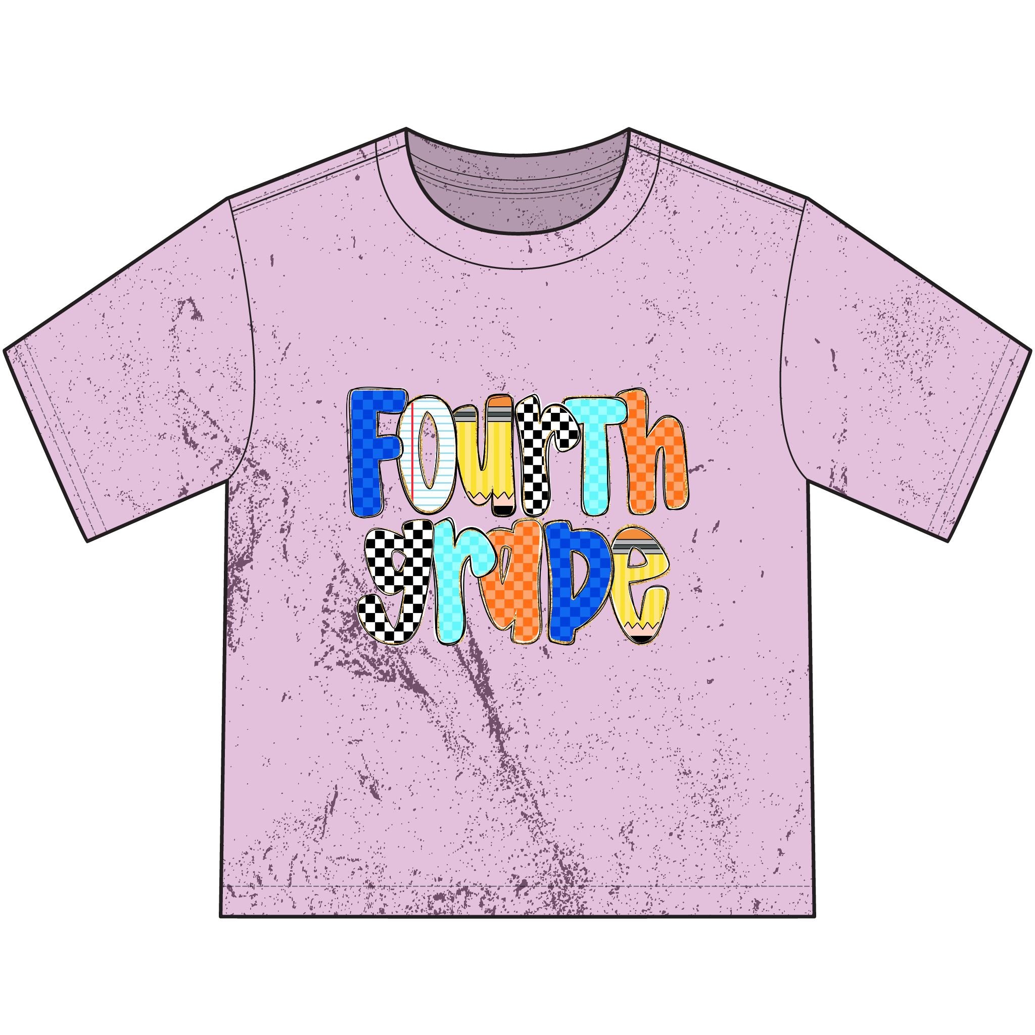 Fourth Grade Pride Youth T-Shirt — Colorful Back-to-School Fourth Grade Tee