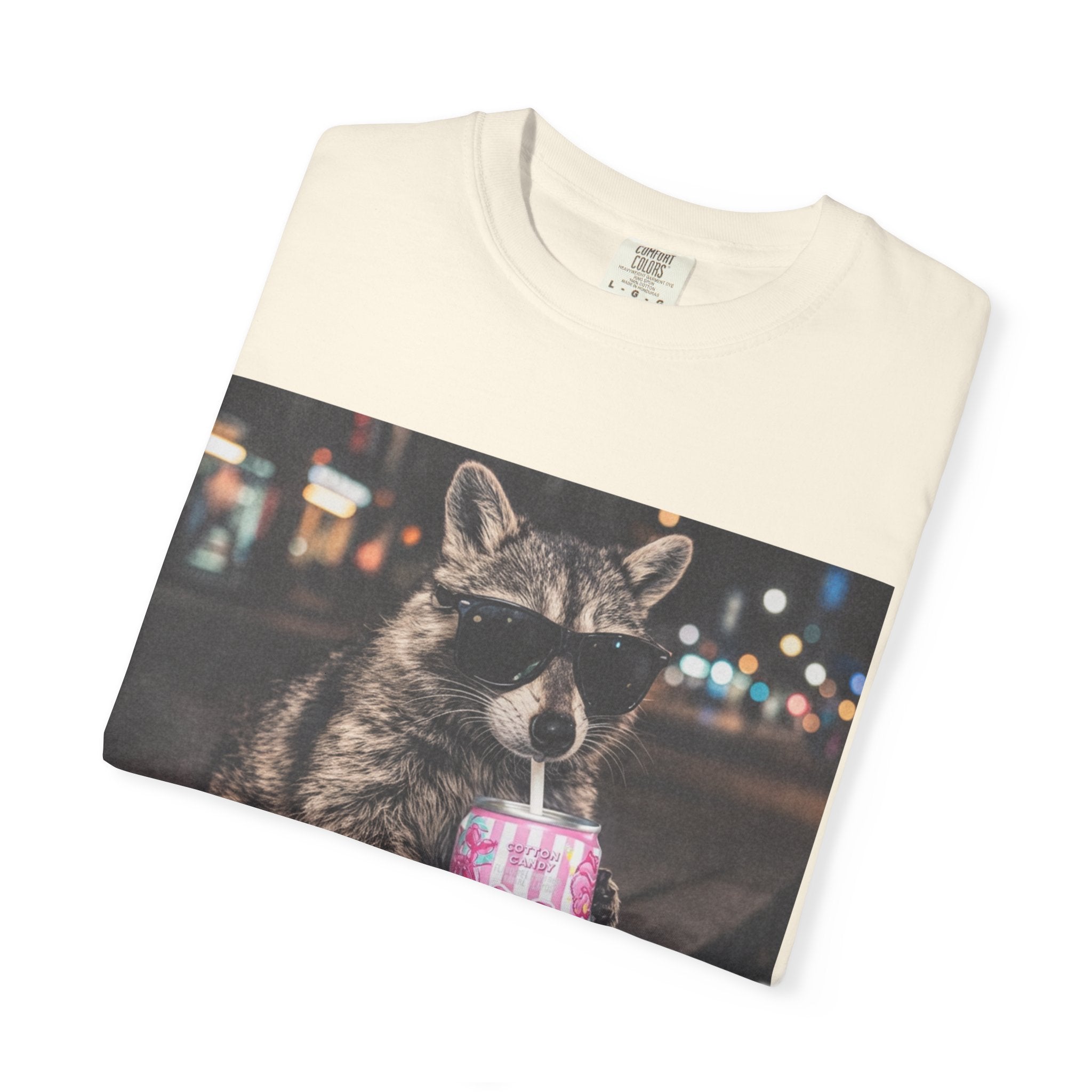 Raccoon Drinking Slushie T-Shirt
