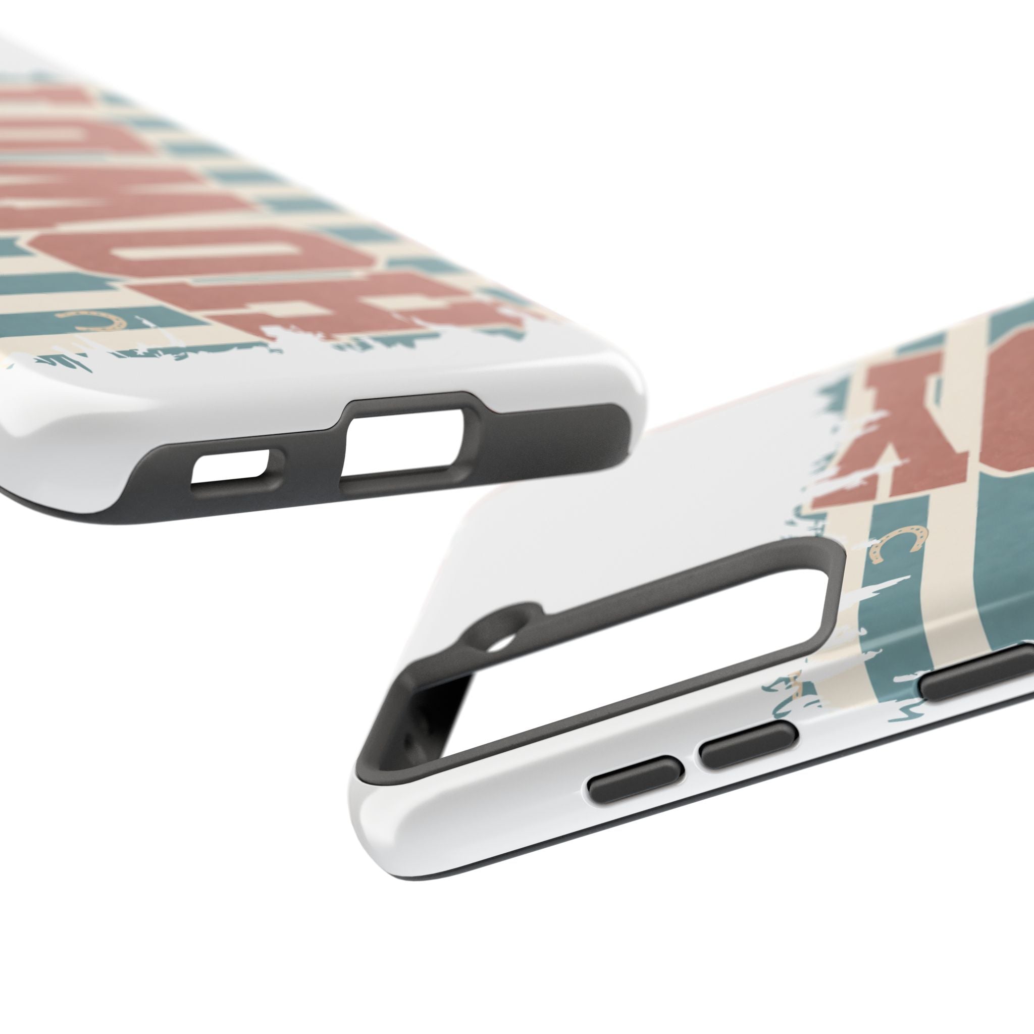 Vintage 'LOVE' Striped Tough Phone Case