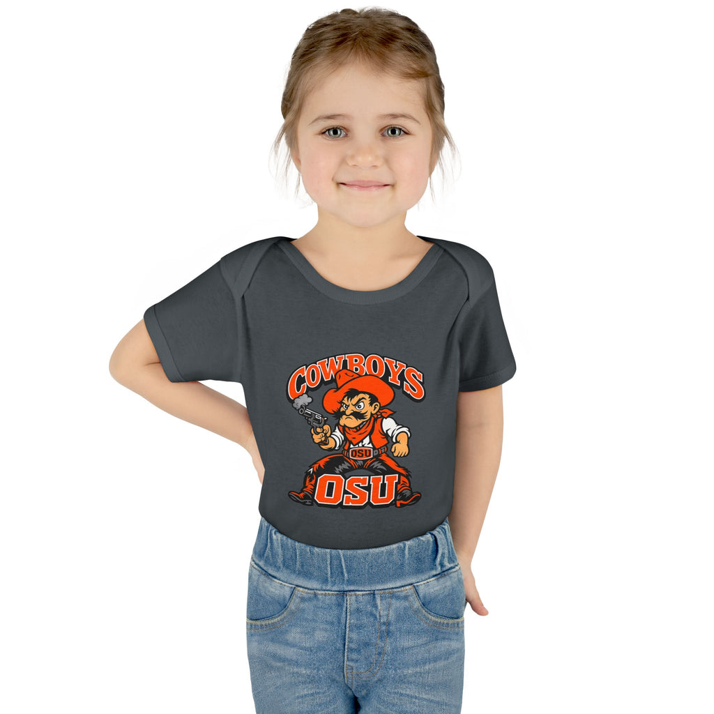OSU Cowboys Infant Bodysuit – Baby Cowboy Mascot Onesie