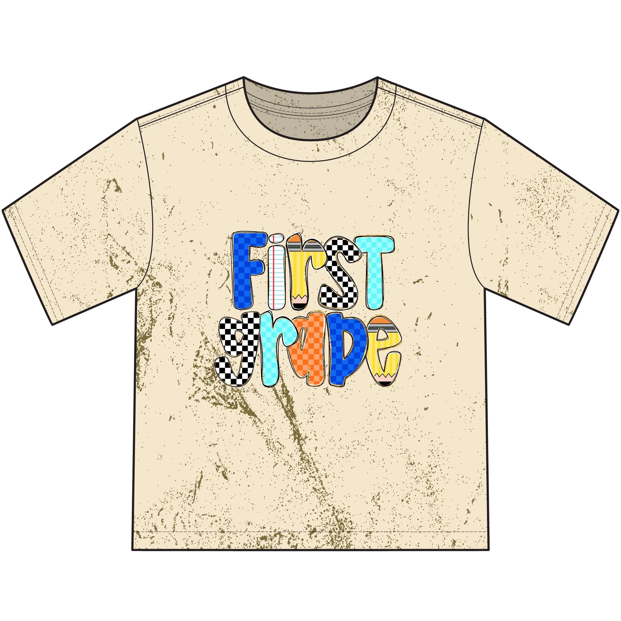 First Ride Youth T-Shirt — Colorful Skateboard Graphic Tee