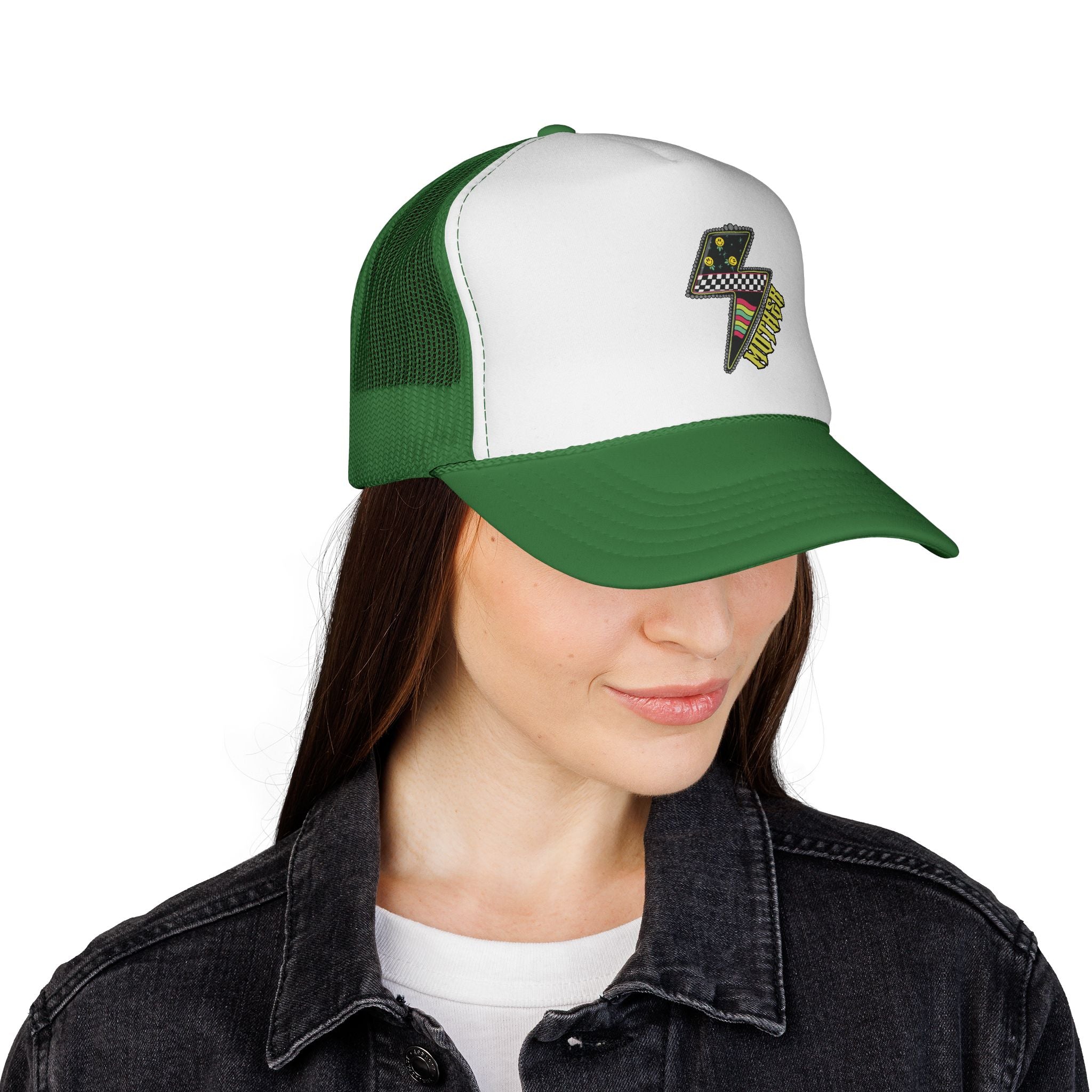 Trucker Cap — Lightning Bolt Patch Design