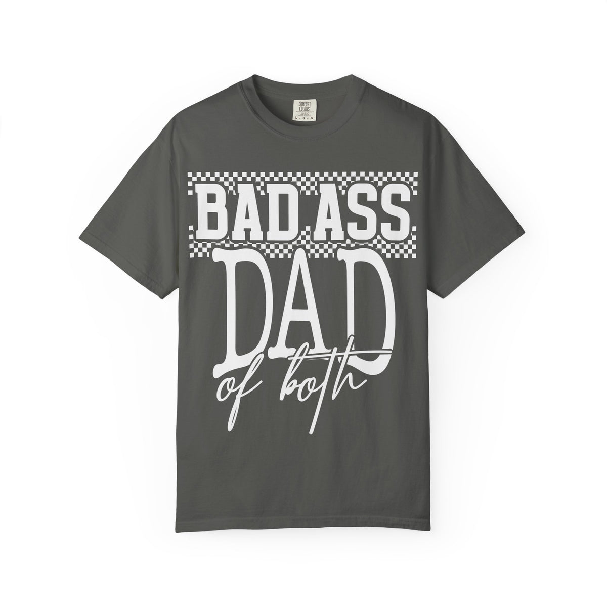 T-Shirt — "Bad Ass Dad" Subtle White Tone-on-Tone Father's Day Tee