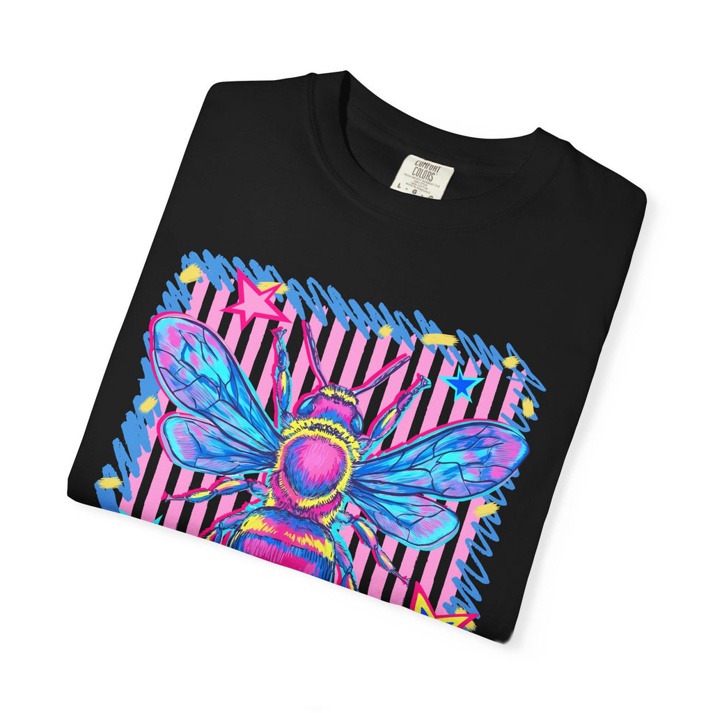 Kind Bee T-Shirt — Colorful Psychedelic Bee Graphic Tee