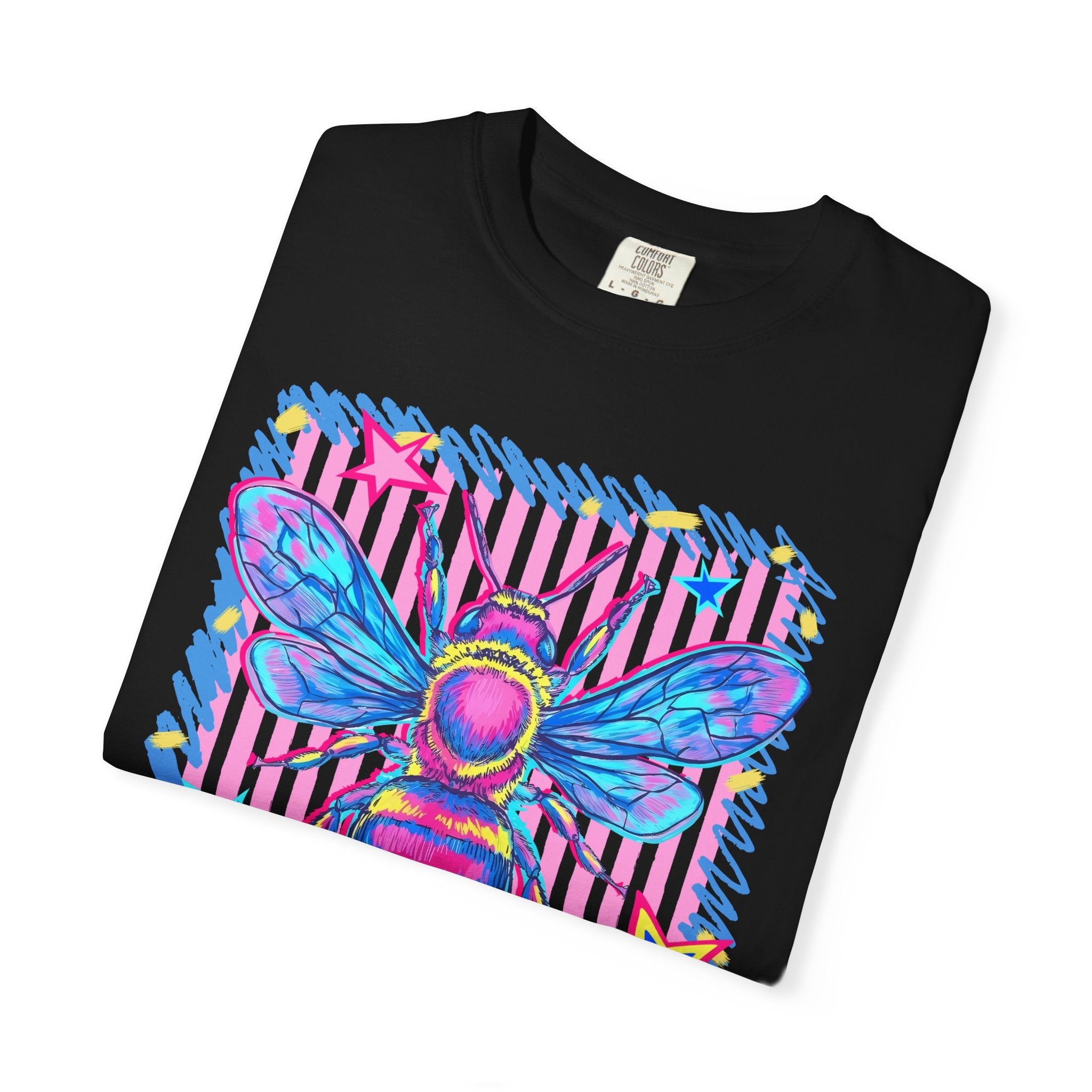 Kind Bee T-Shirt — Colorful Psychedelic Bee Graphic Tee