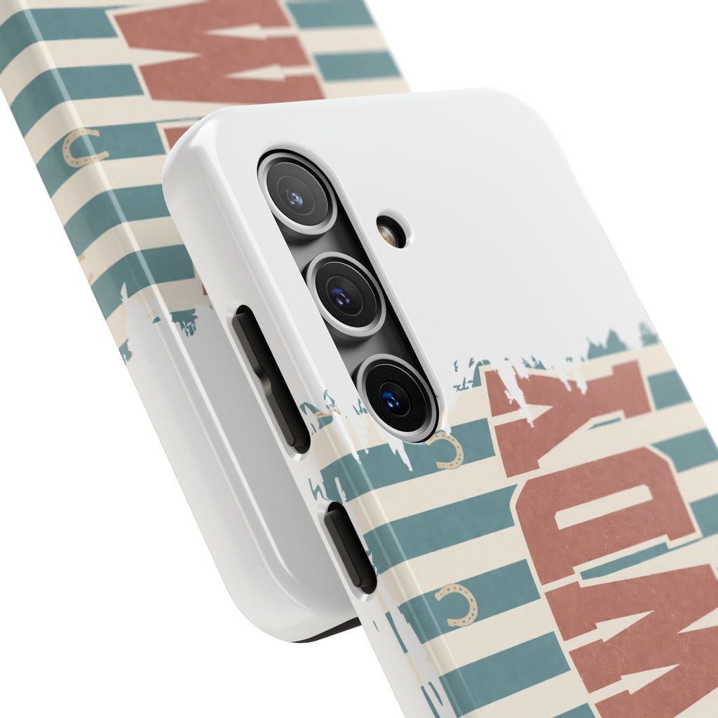 Vintage 'LOVE' Striped Tough Phone Case