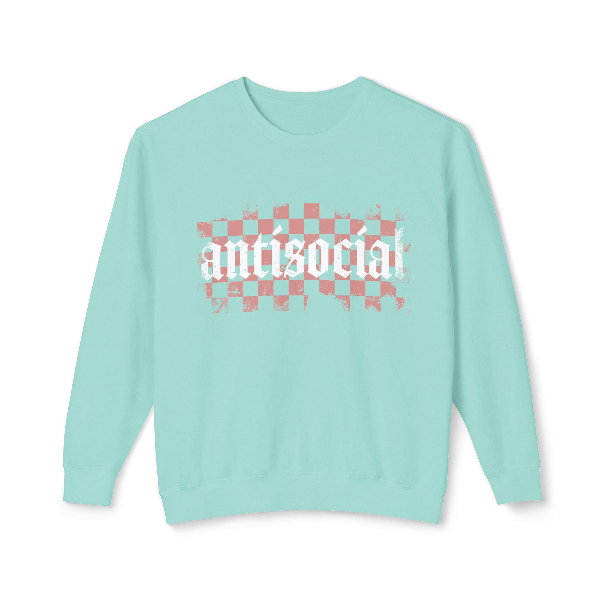 Antisocial Checkerboard Crewneck Sweatshirt