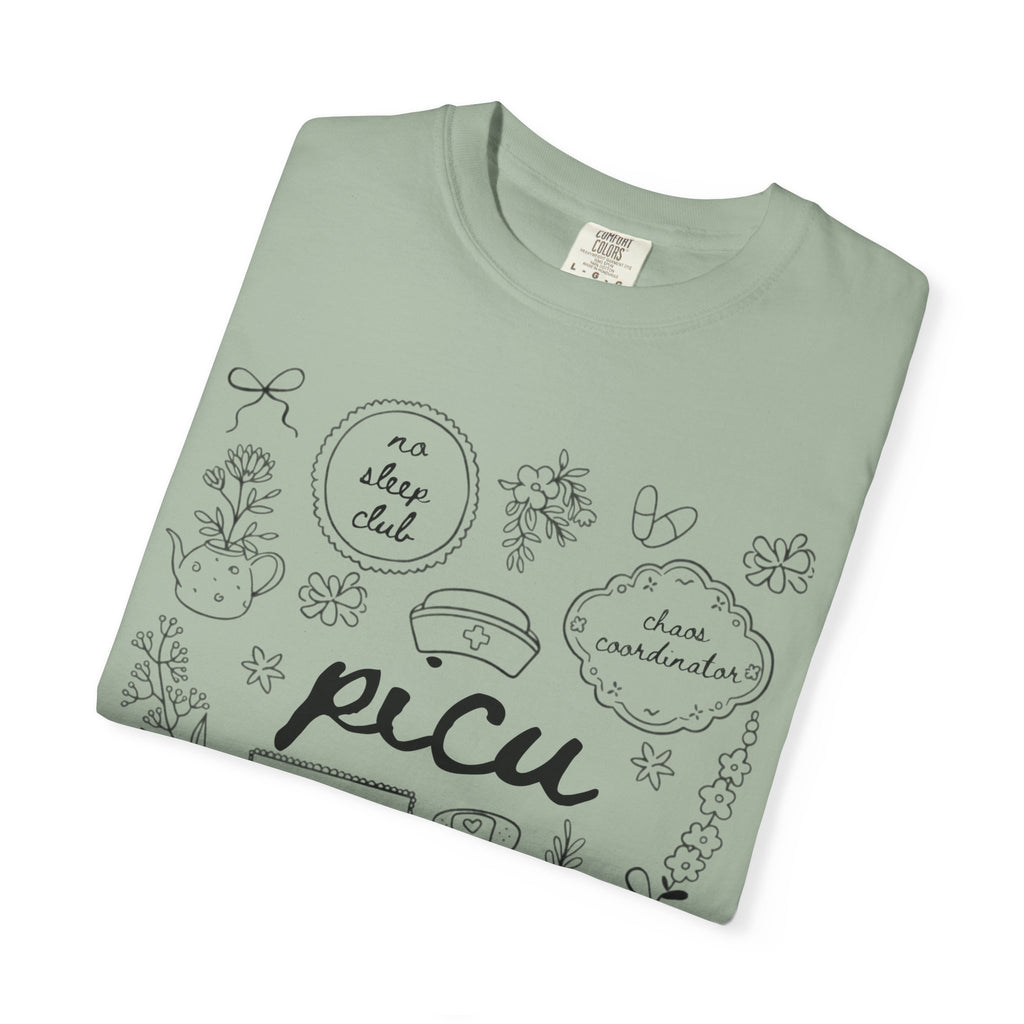 PICU Nurse T-Shirt — Pediatric Intensive Care Unit Doodle Tee