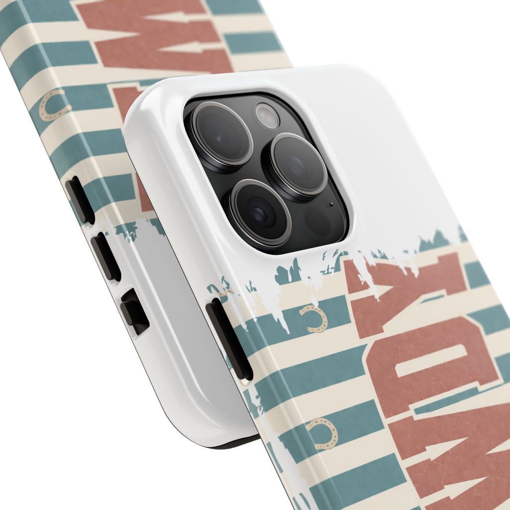 Vintage 'LOVE' Striped Tough Phone Case