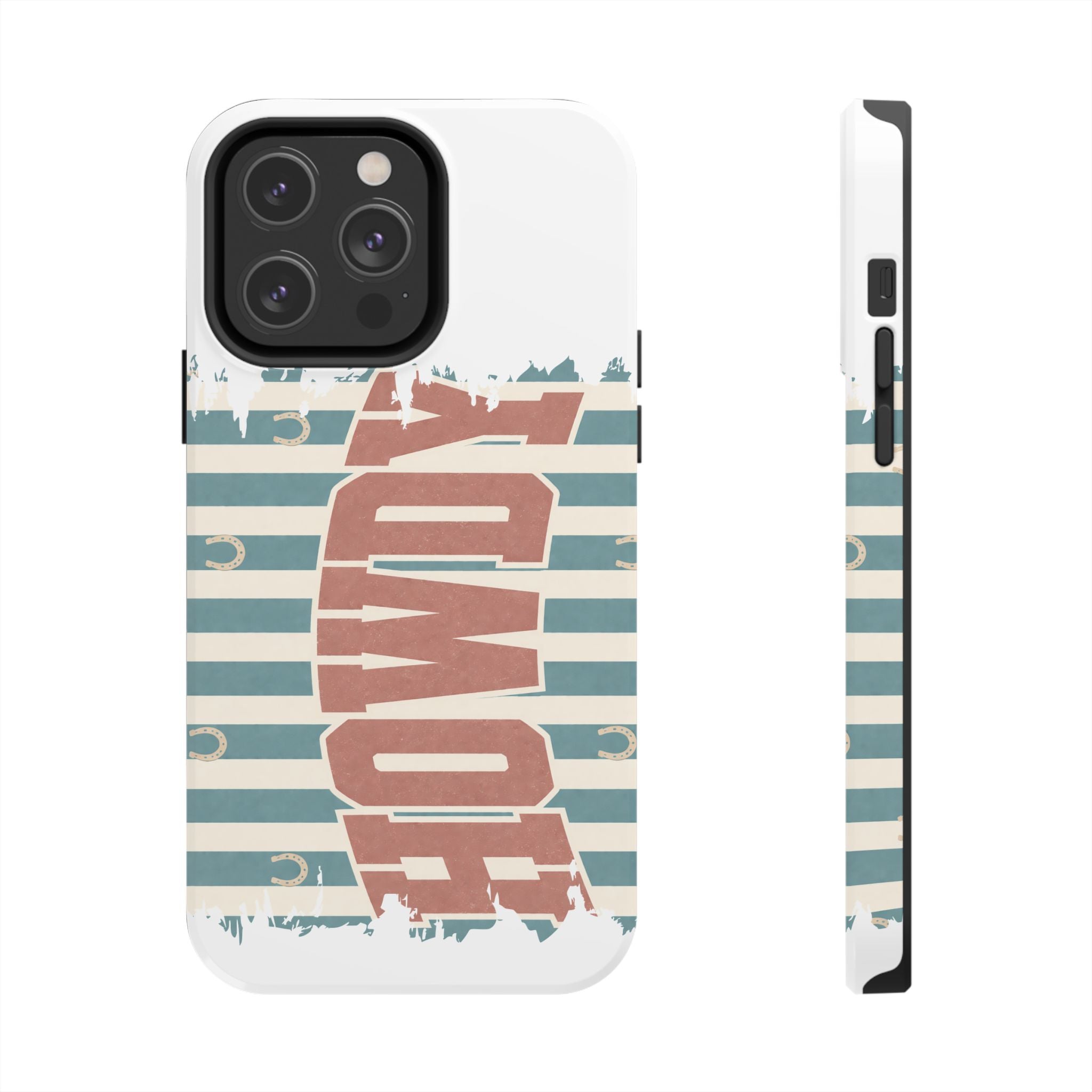 Vintage 'LOVE' Striped Tough Phone Case