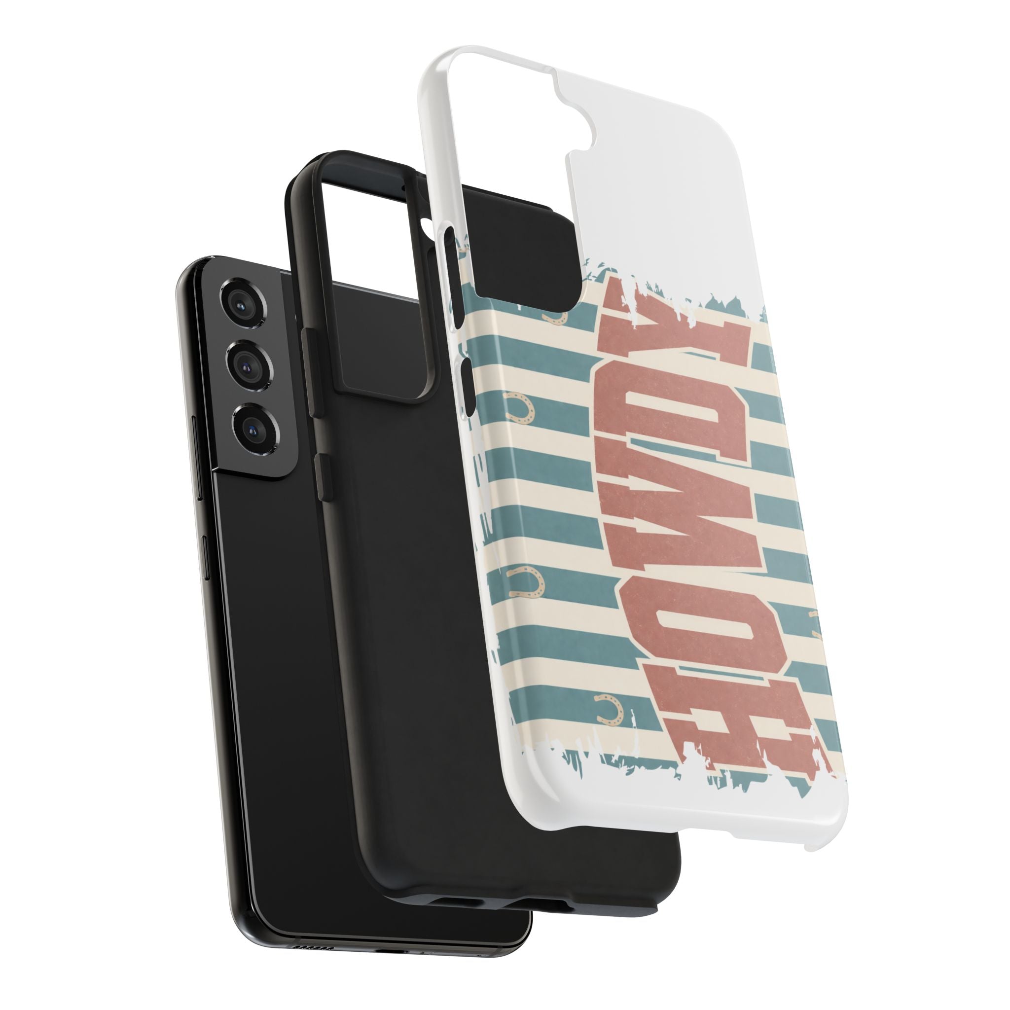 Vintage 'LOVE' Striped Tough Phone Case