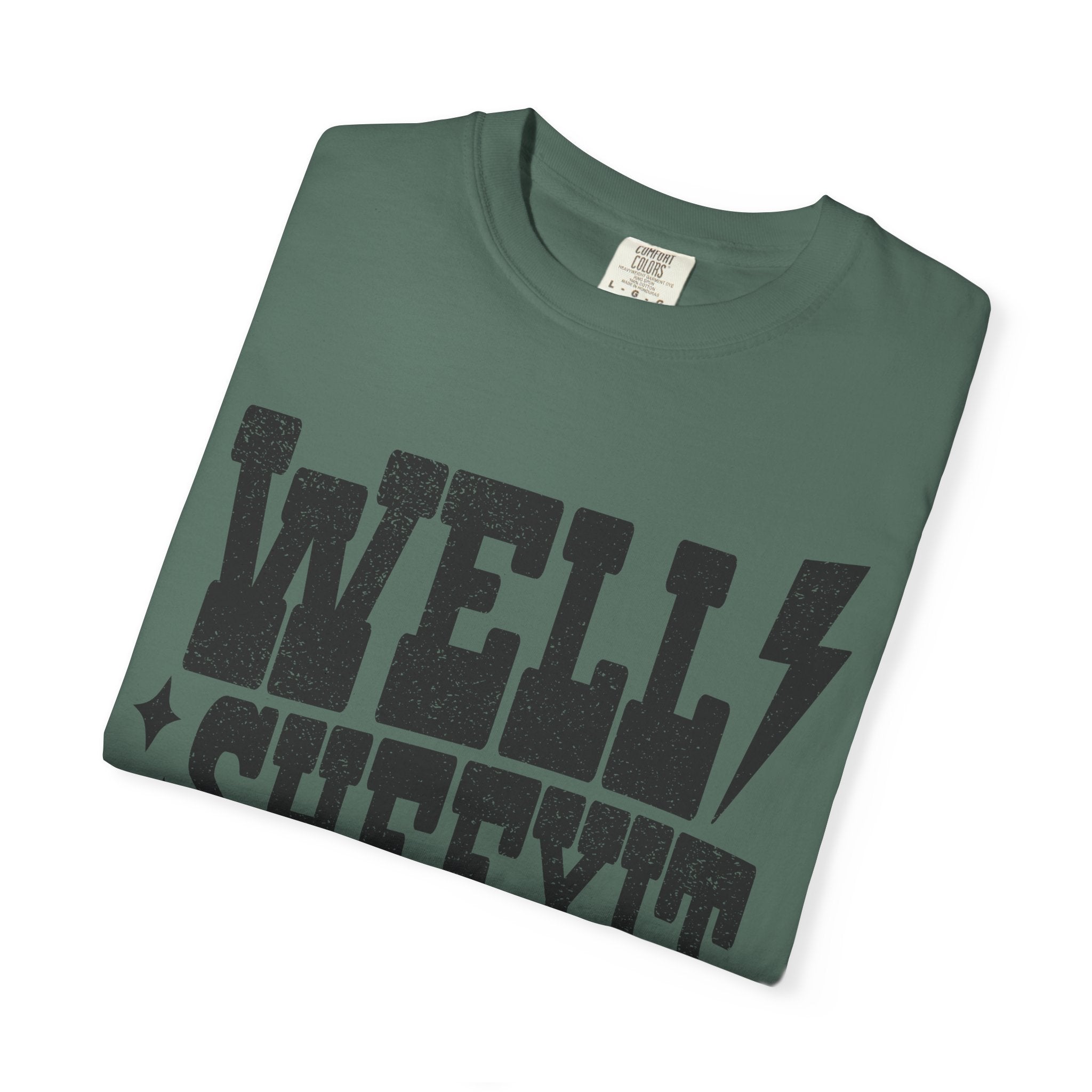 Well Sheeyit T-Shirt — Rustic Vintage Graphic Tee with Lightning Bolt
