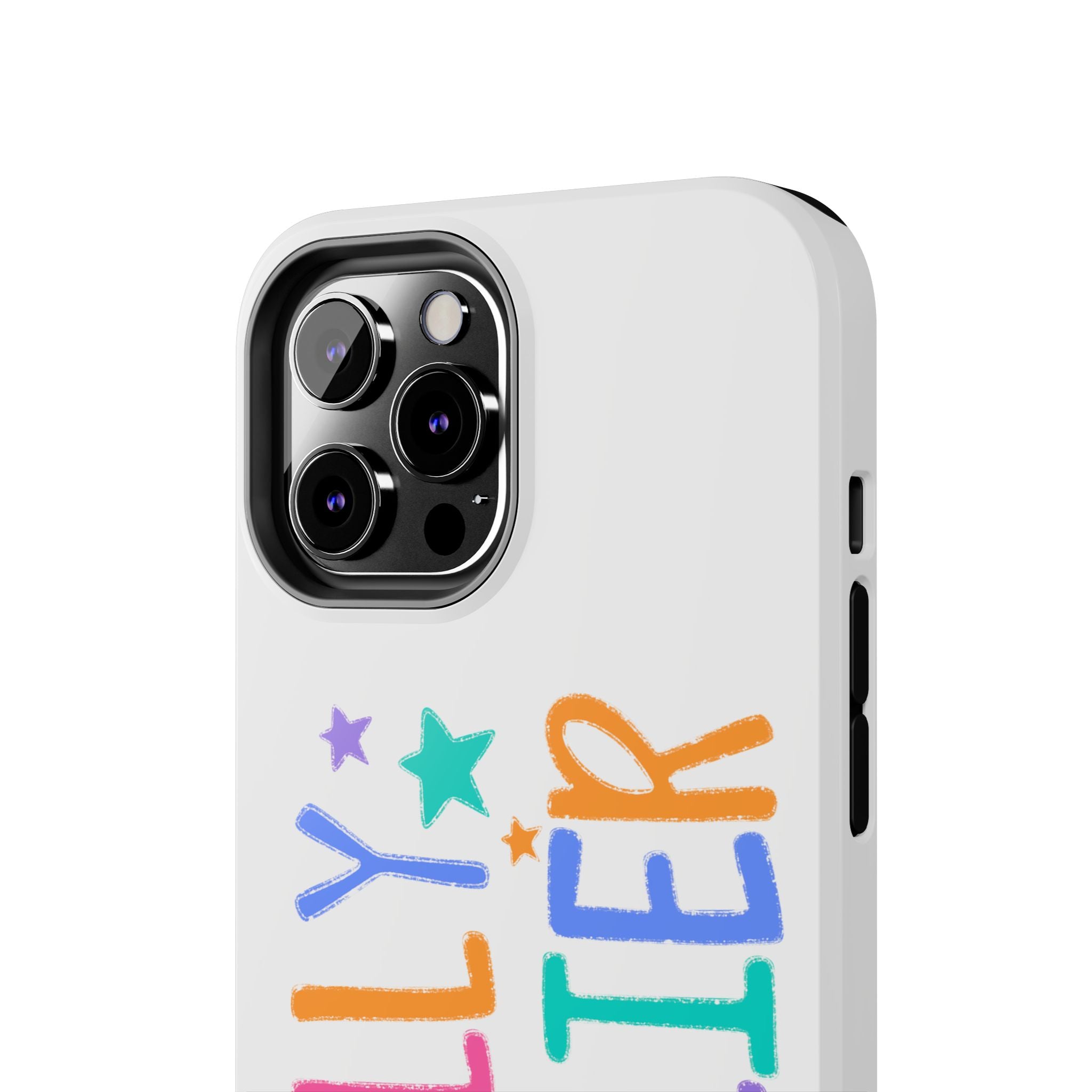 Dilly Dallier Colorful Tough Phone Case — Fun Pastel Stars Protective Cover