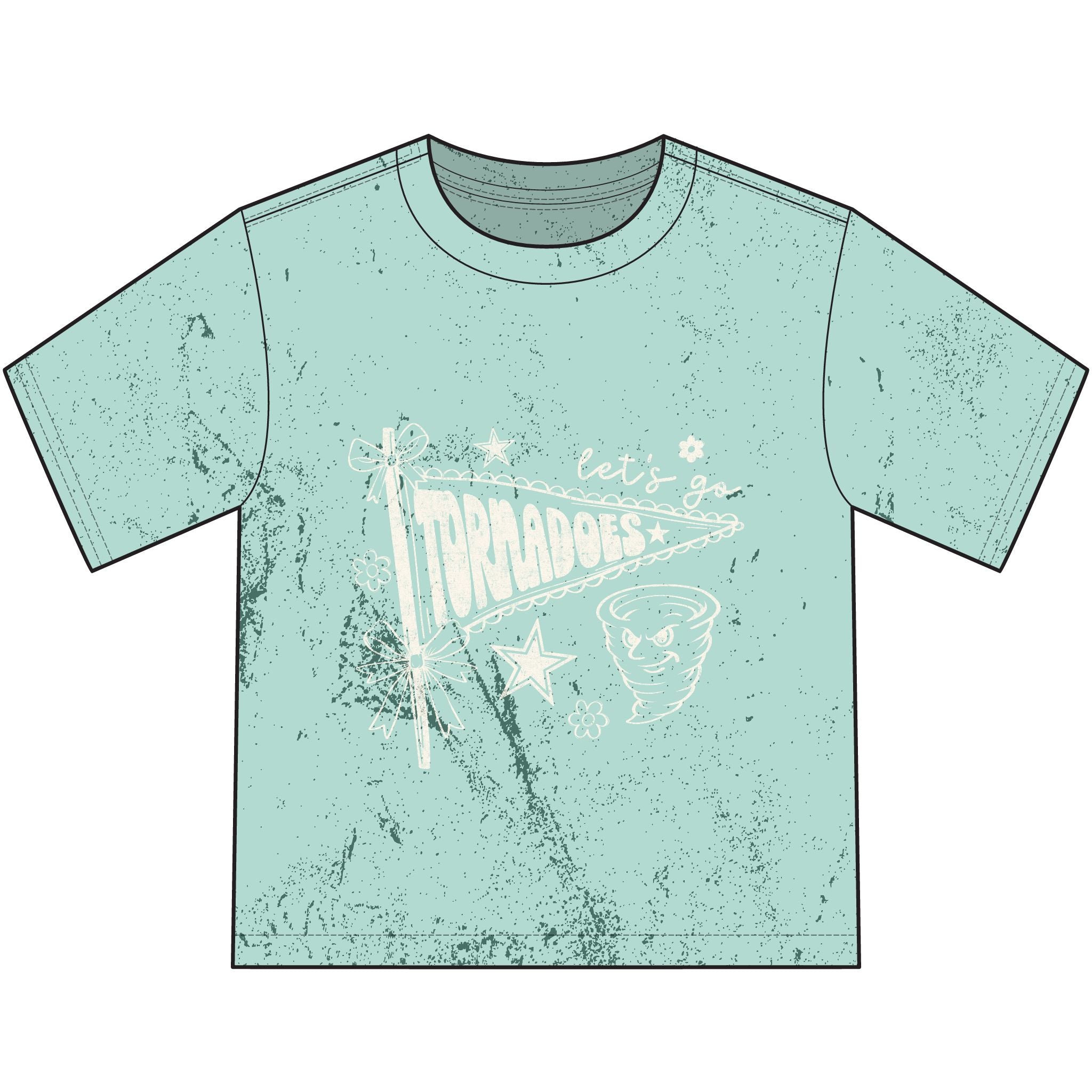 Youth T-Shirt — “Let’s Go Troopers” Vintage Pennant Tee