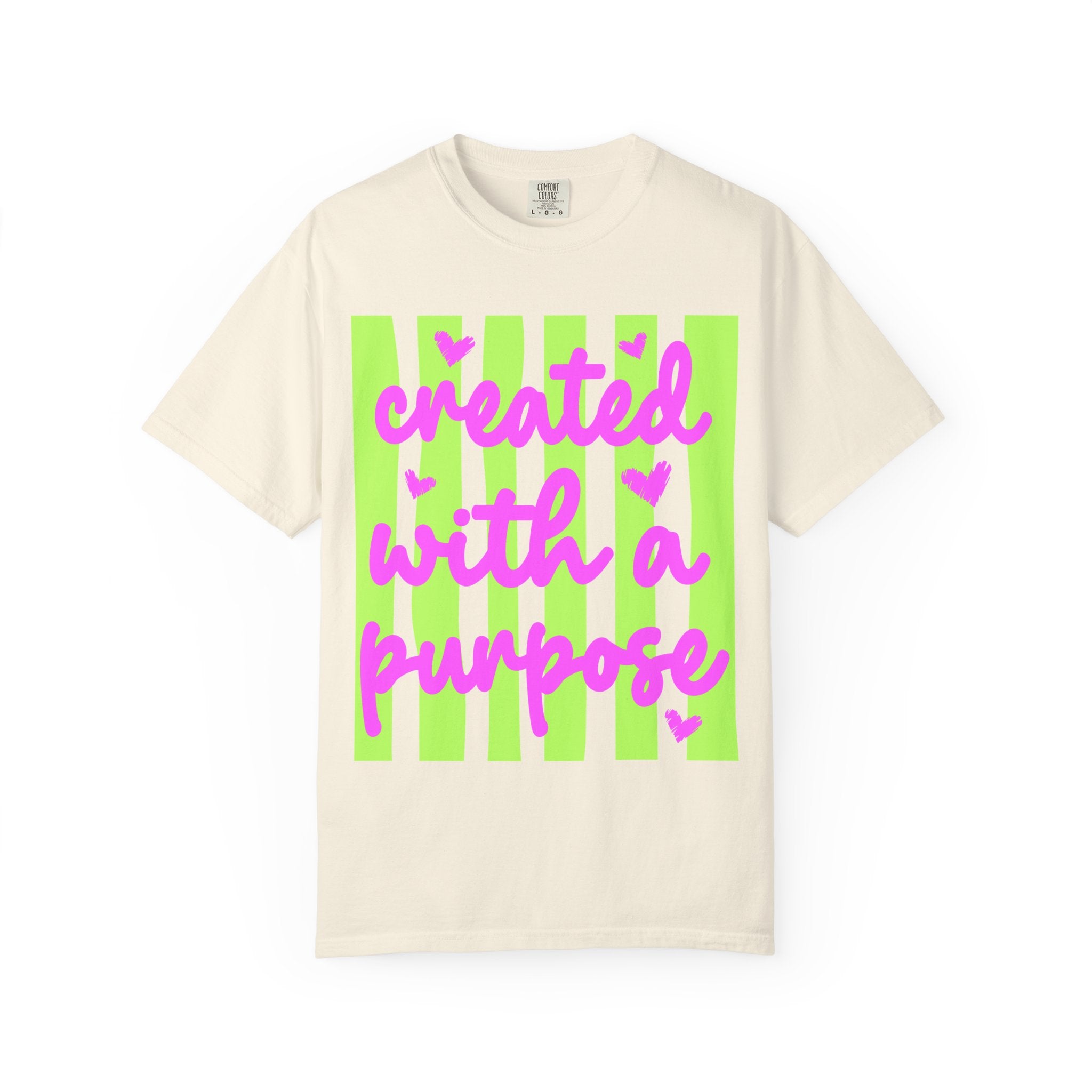 Created With a Purpose T-Shirt — Inspirational Graphic Tee