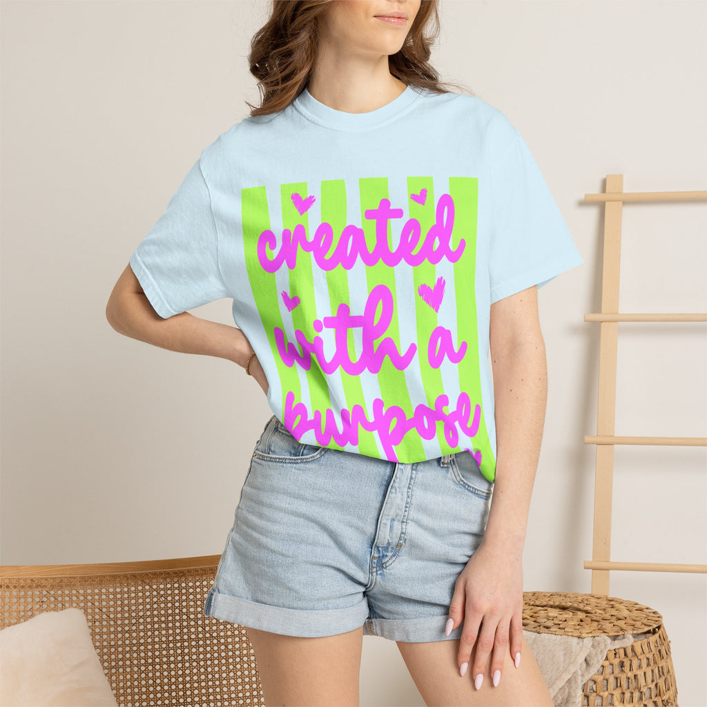 Created With a Purpose T-Shirt — Inspirational Graphic Tee