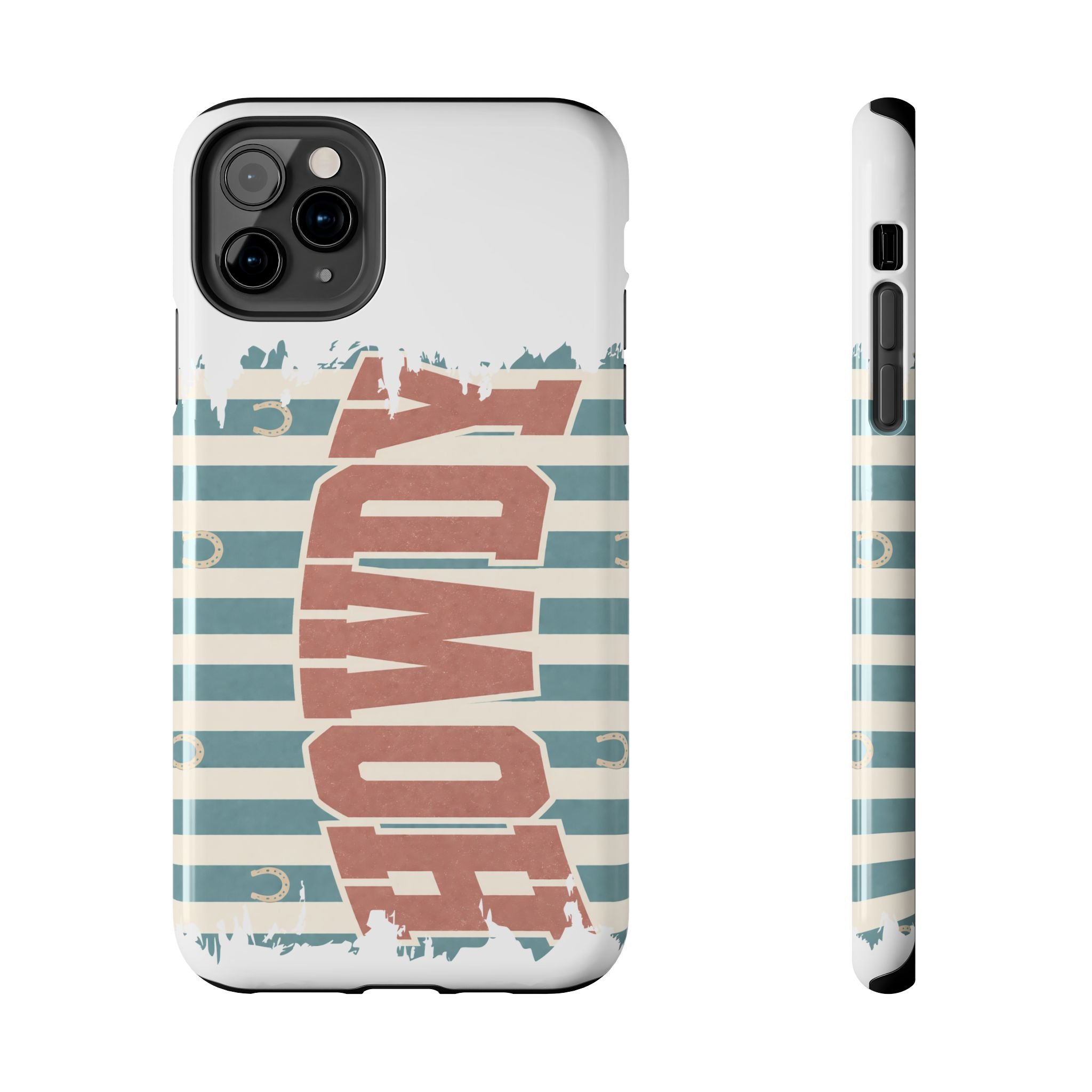 Vintage 'LOVE' Striped Tough Phone Case