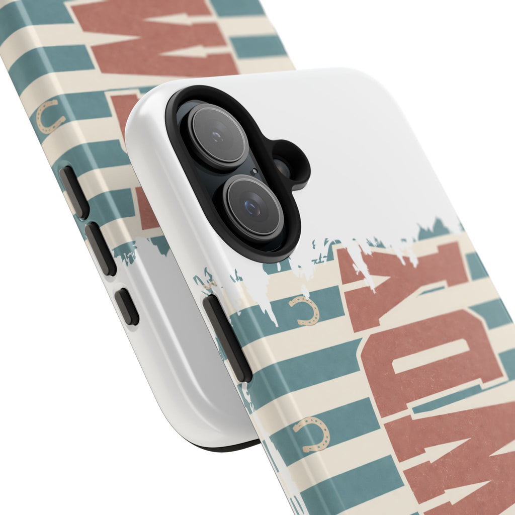 Vintage 'LOVE' Striped Tough Phone Case