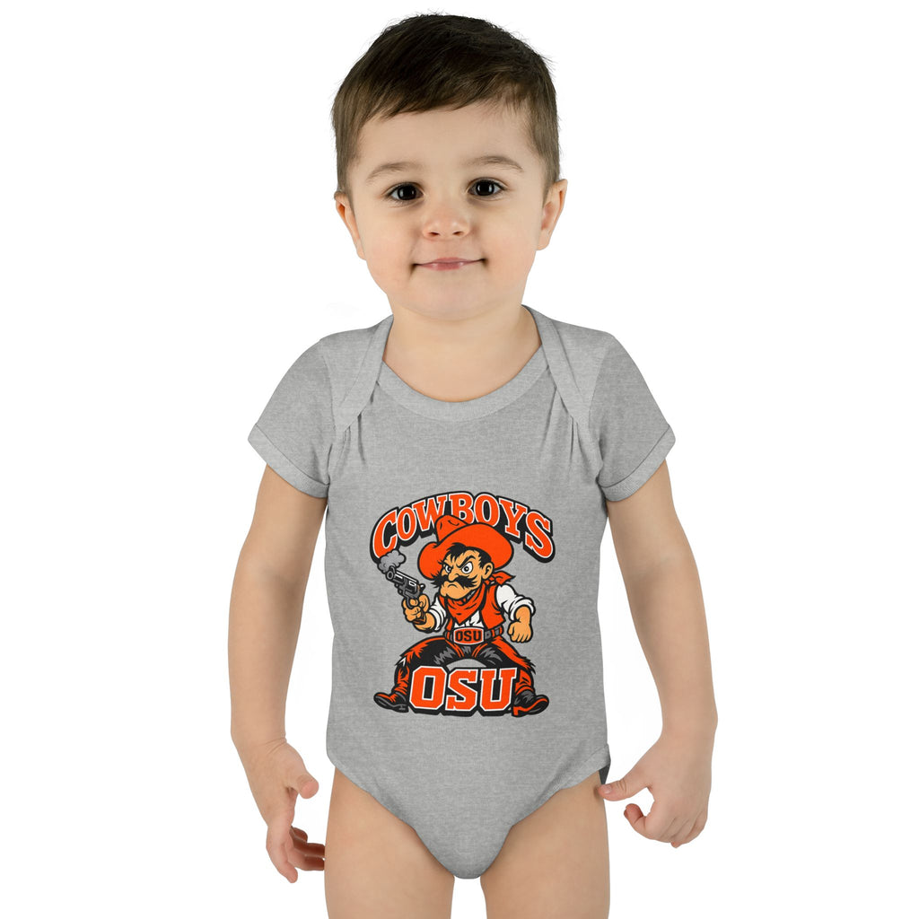 OSU Cowboys Infant Bodysuit – Baby Cowboy Mascot Onesie