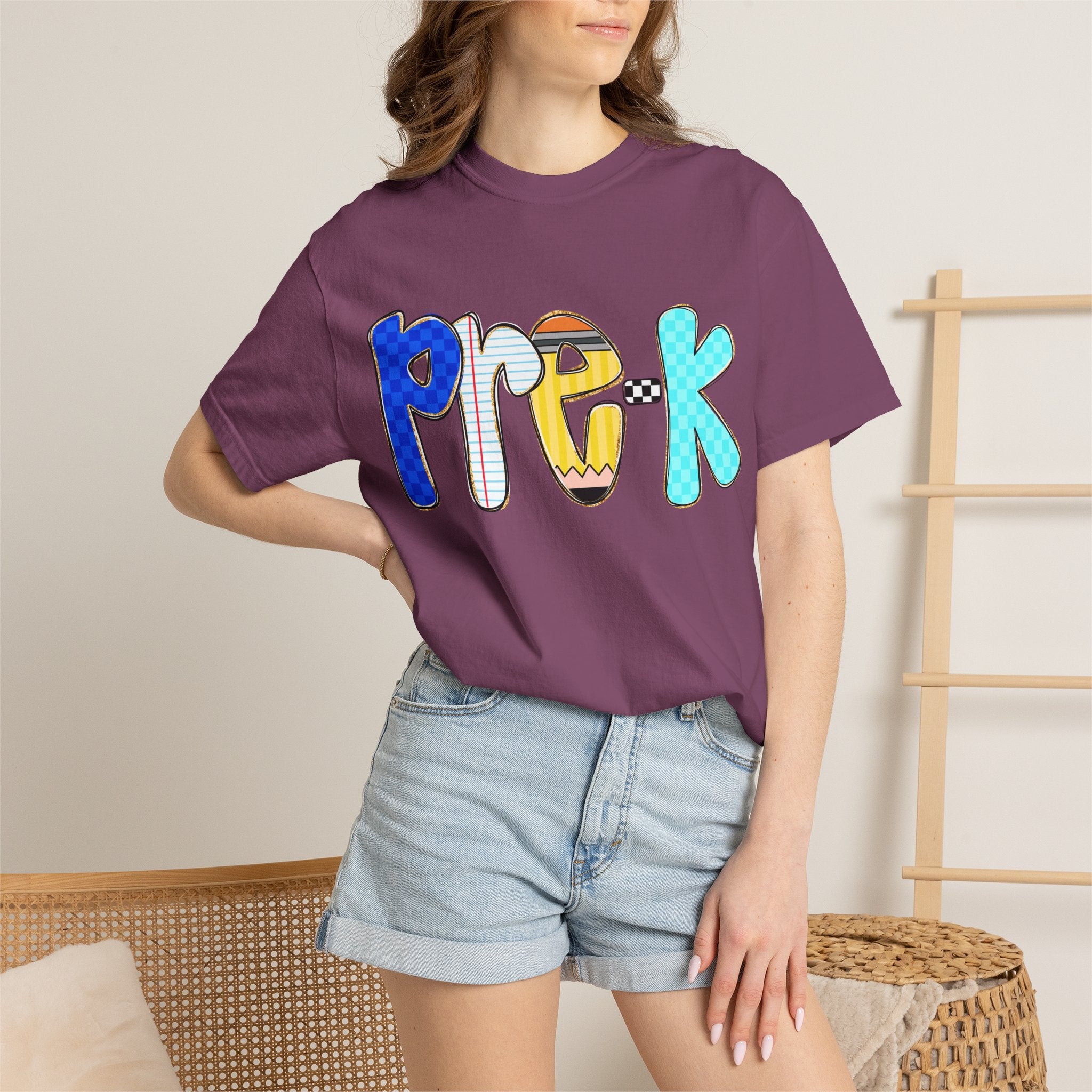 Pre-K Colorful Kids T-Shirt — Playful Preschool Back-to-School Tee