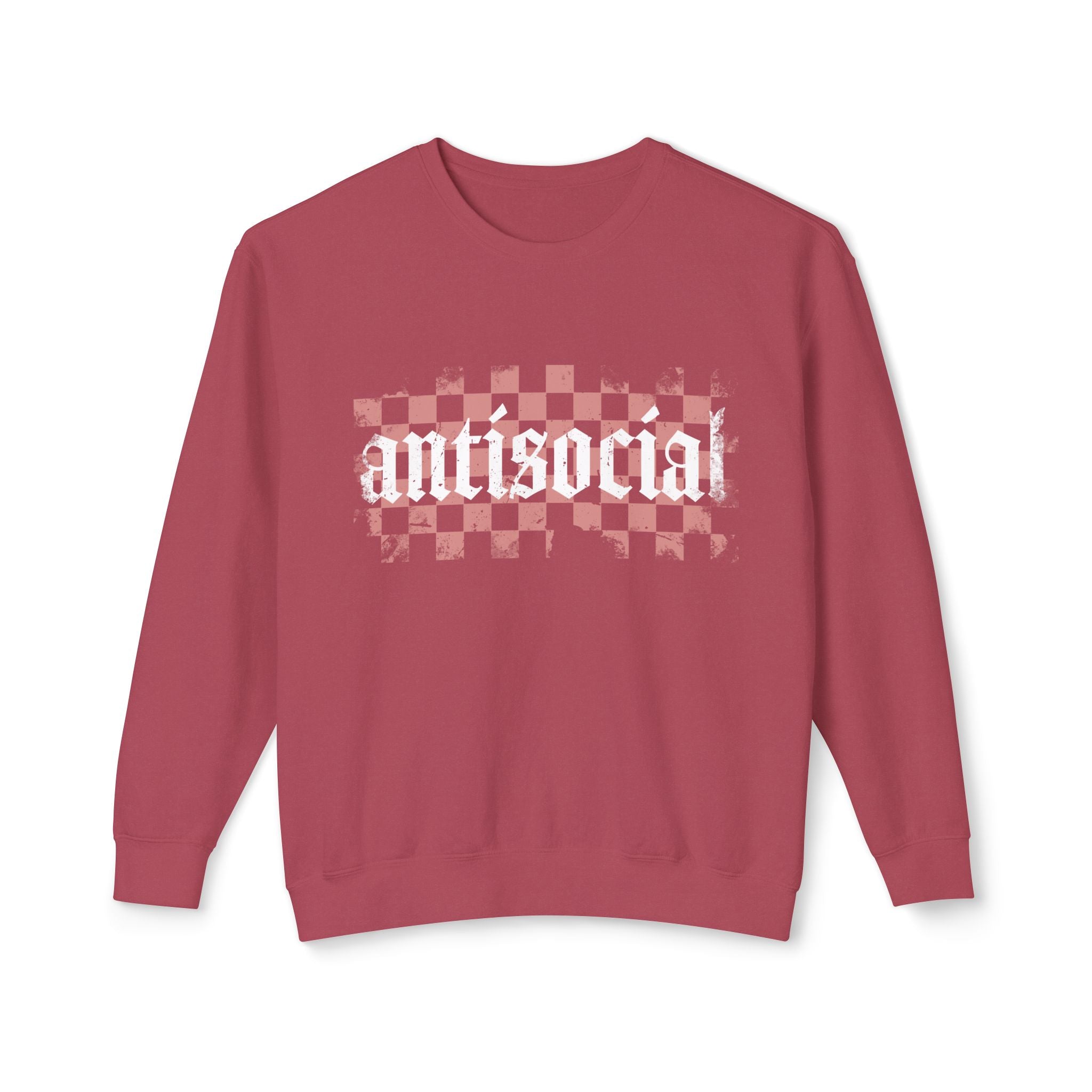 Antisocial Checkerboard Crewneck Sweatshirt