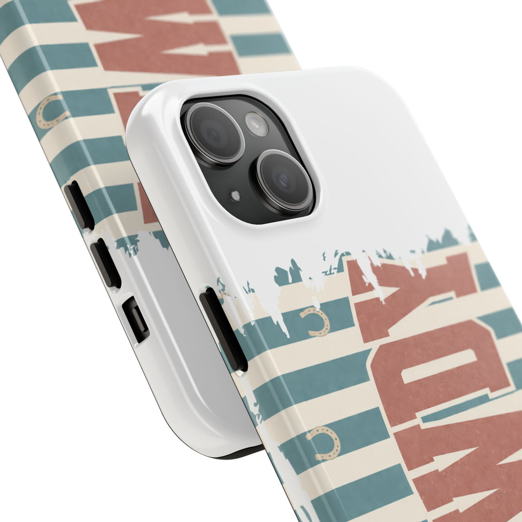 Vintage 'LOVE' Striped Tough Phone Case