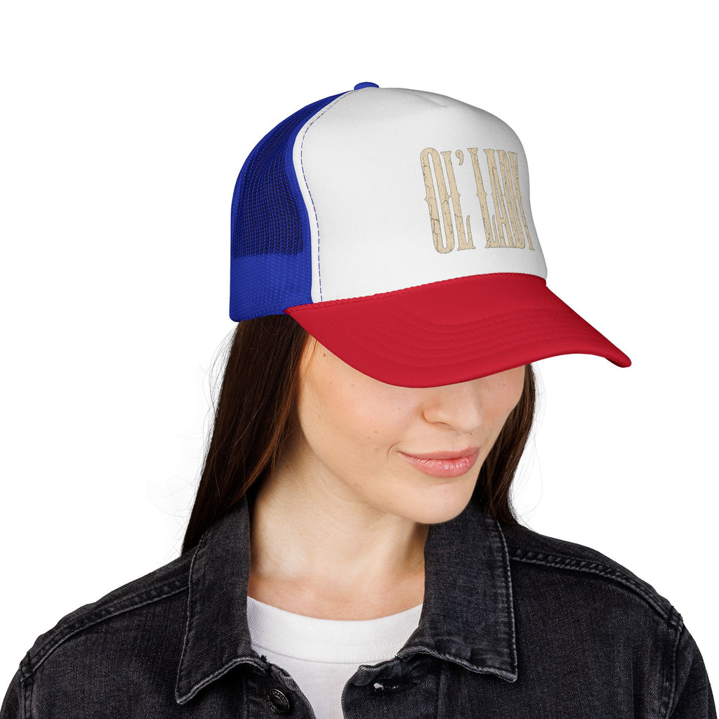 Trucker Cap — "Oh Lady" Vintage Script Mesh Hat
