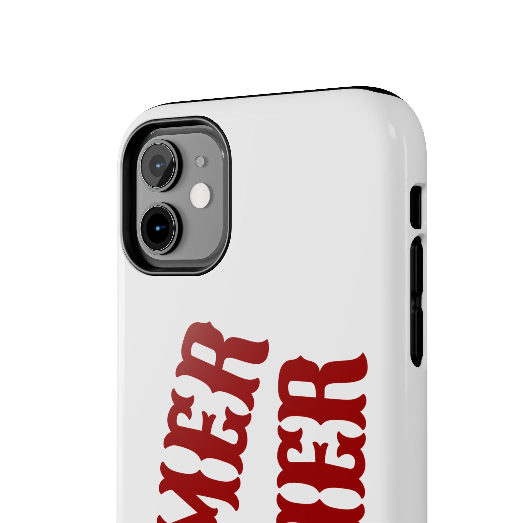 Boomer Sooner Tough Phone Case — Oklahoma Crimson Retro Text Protective Cover