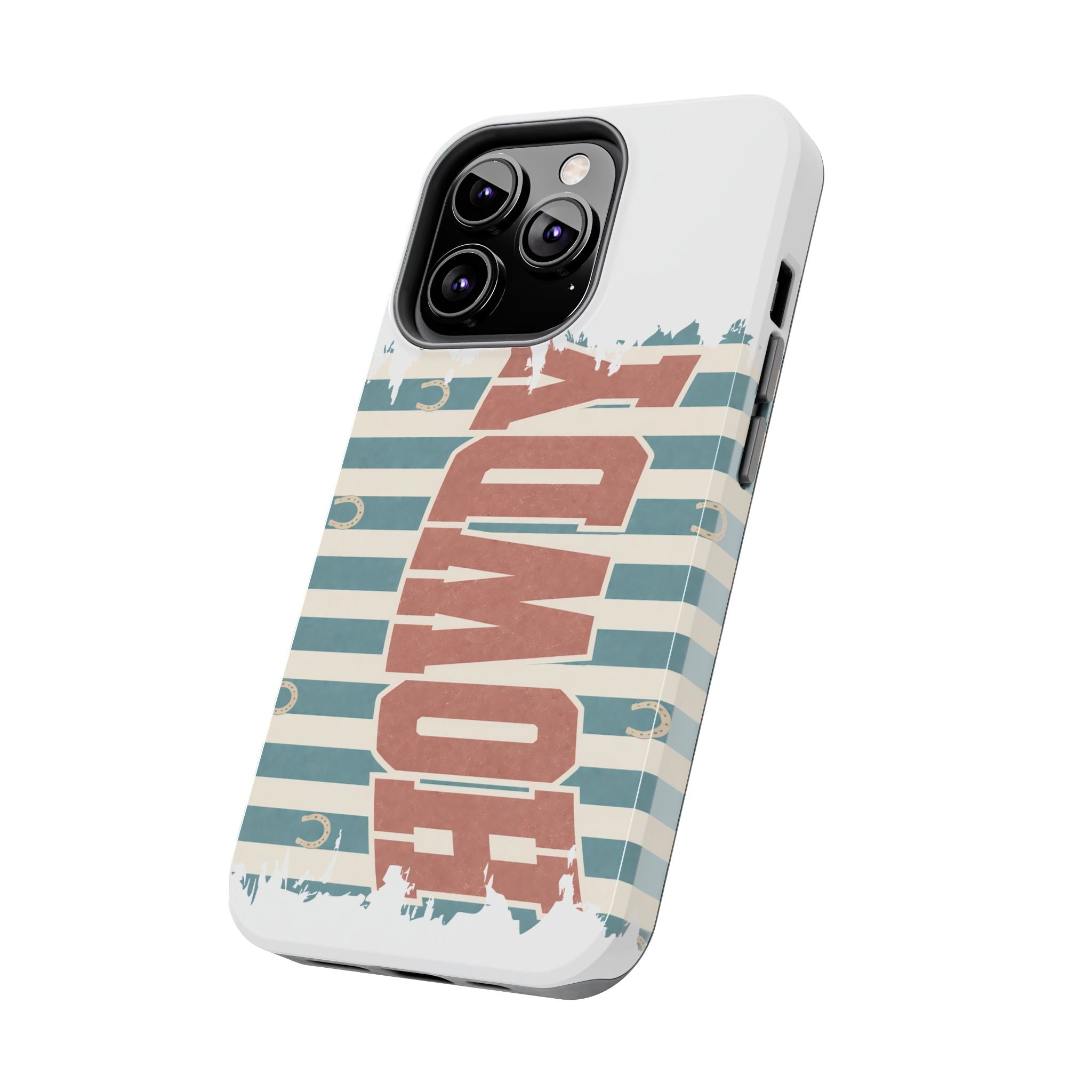 Vintage 'LOVE' Striped Tough Phone Case