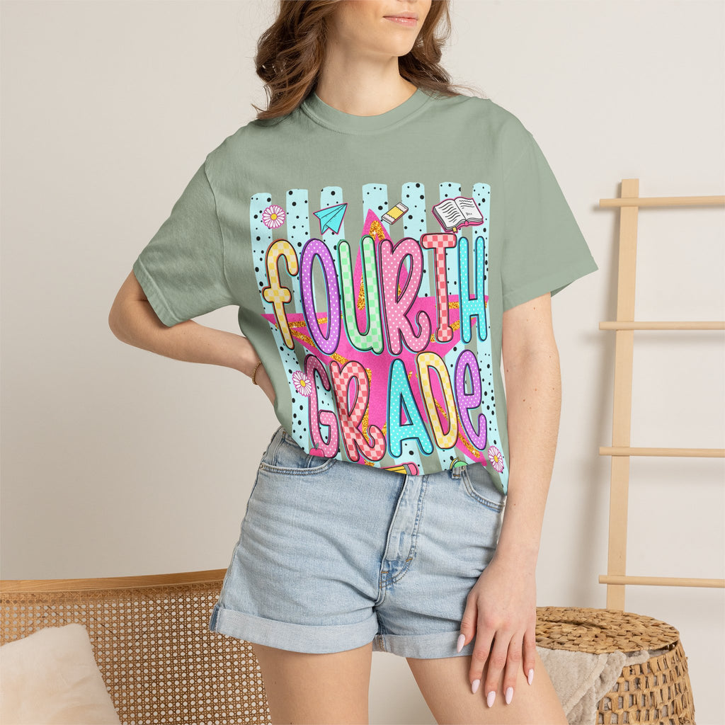 Fourth Grade Colorful Back-to-School T-Shirt