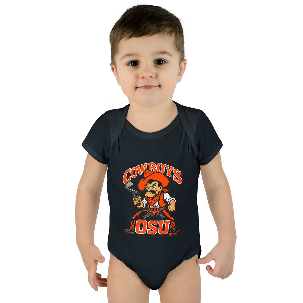 OSU Cowboys Infant Bodysuit – Baby Cowboy Mascot Onesie