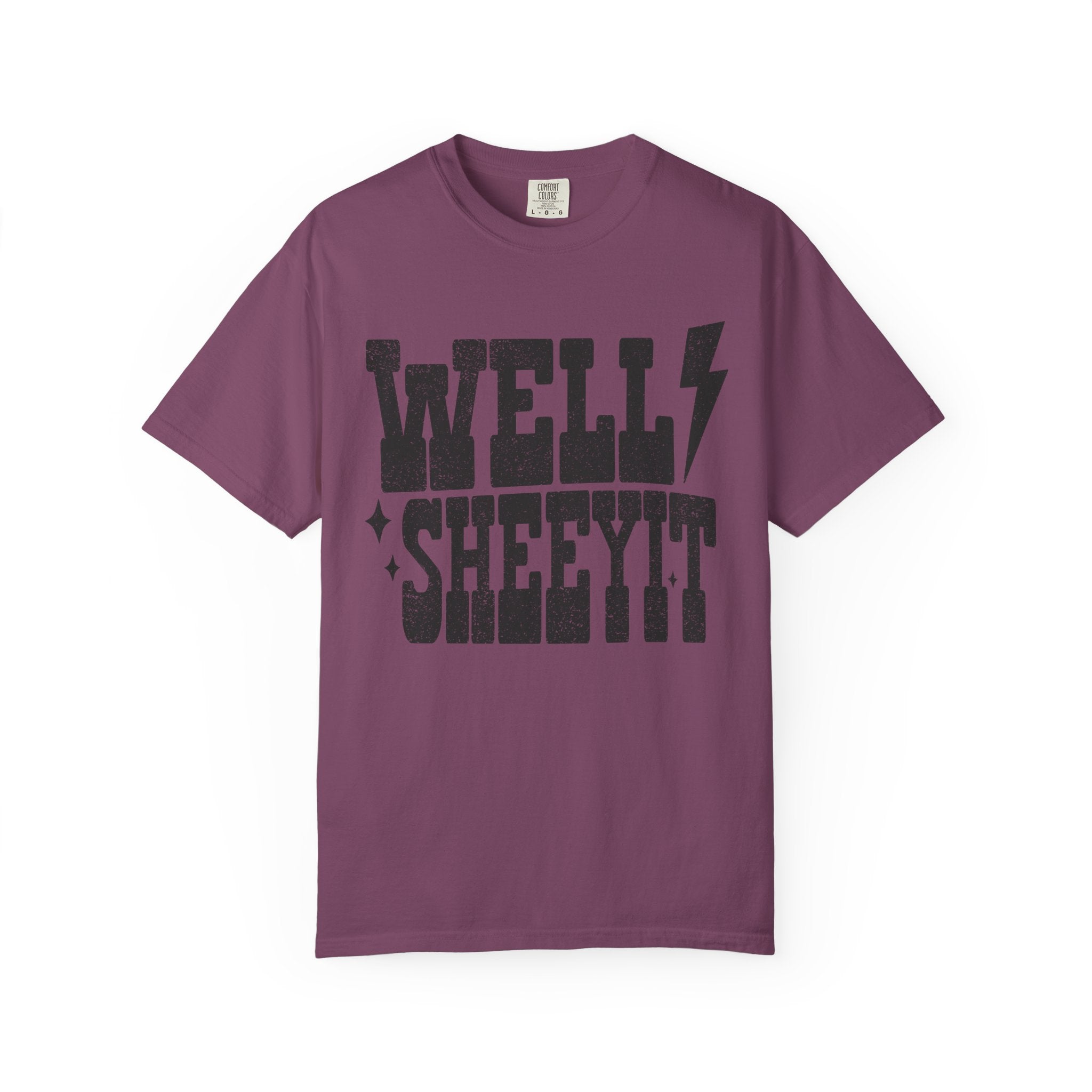 Well Sheeyit T-Shirt — Rustic Vintage Graphic Tee with Lightning Bolt