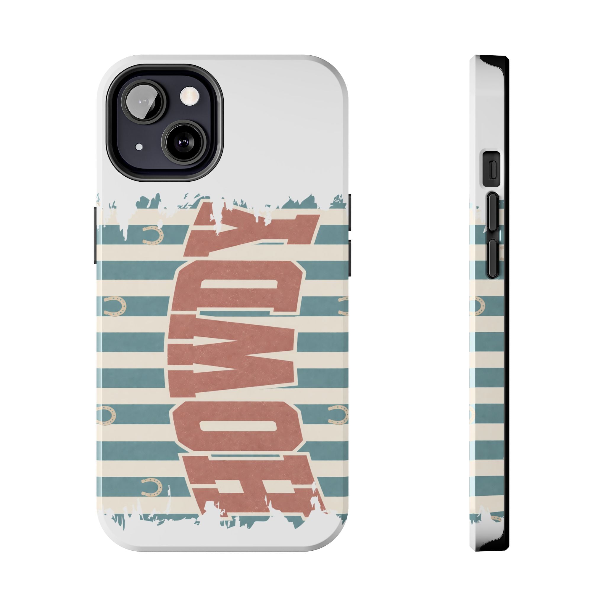 Vintage 'LOVE' Striped Tough Phone Case