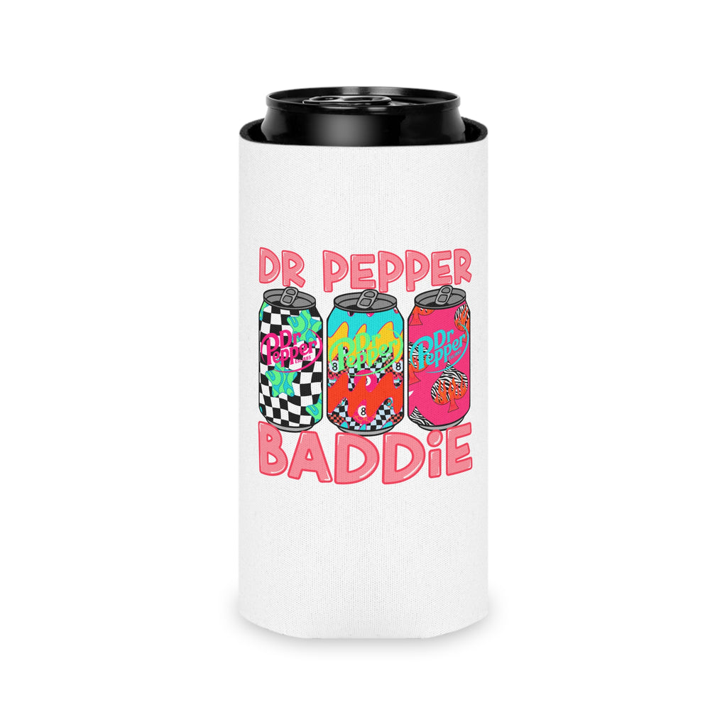 Can Cooler — "Dr Pepper Baddie" Colorful Soda Can Koozie