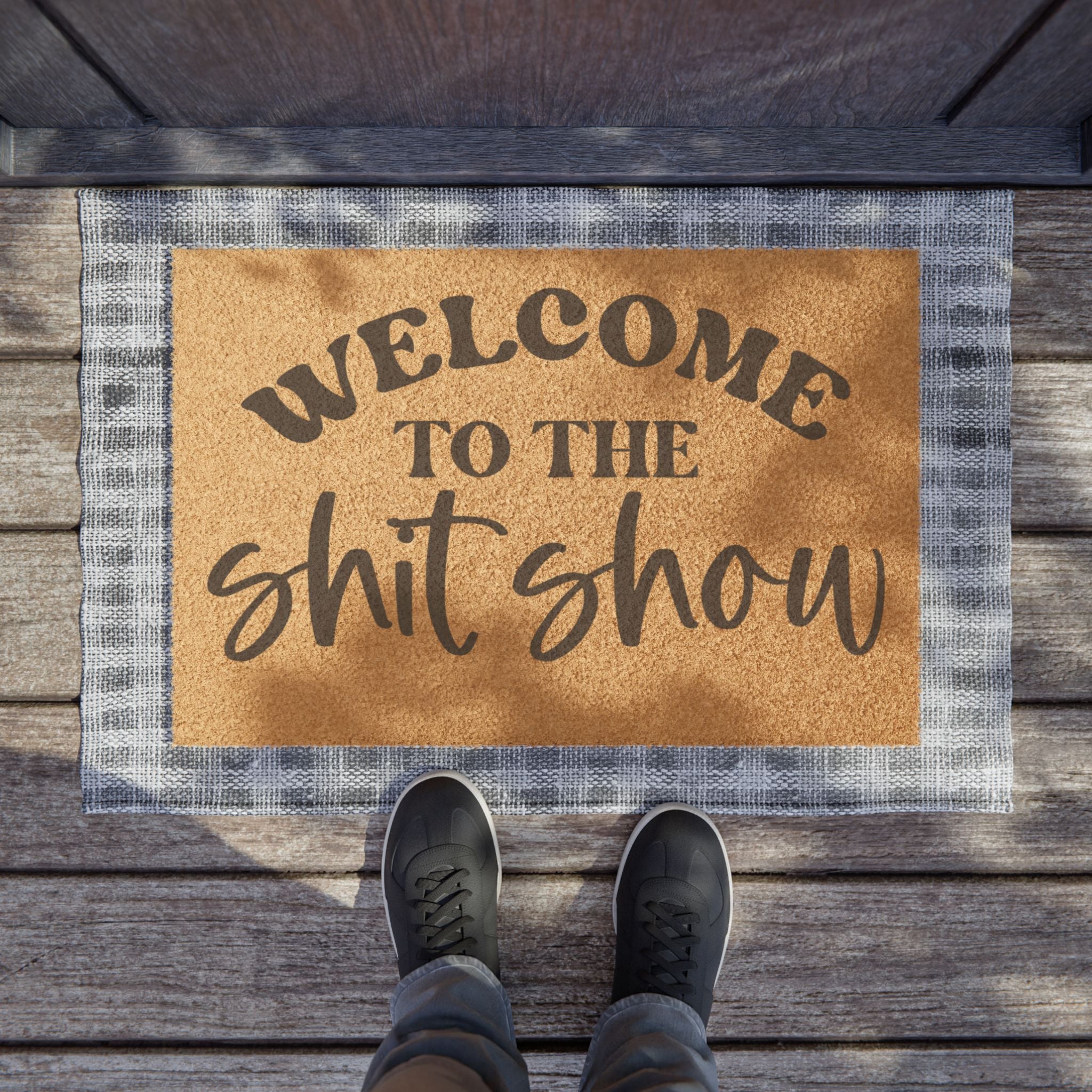 Welcome to the Shit Show Doormat — Funny Sarcastic Coir Entry Rug
