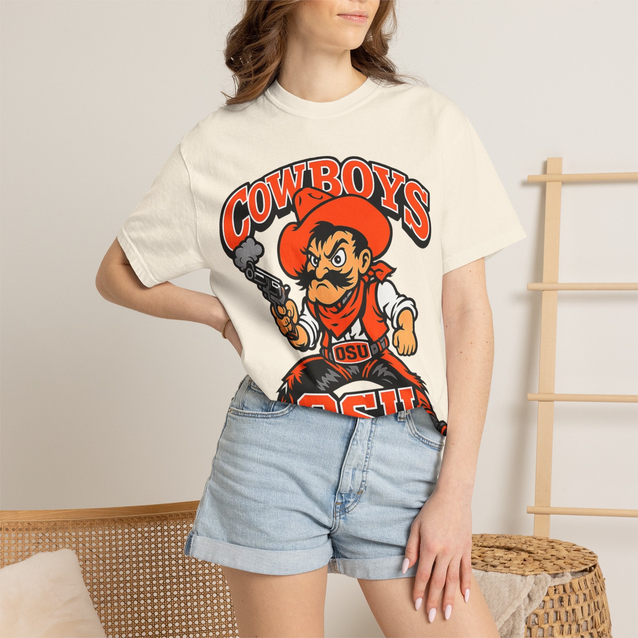 OSU Cowboys Vintage Mascot T-Shirt — Retro Collegiate Western Tee