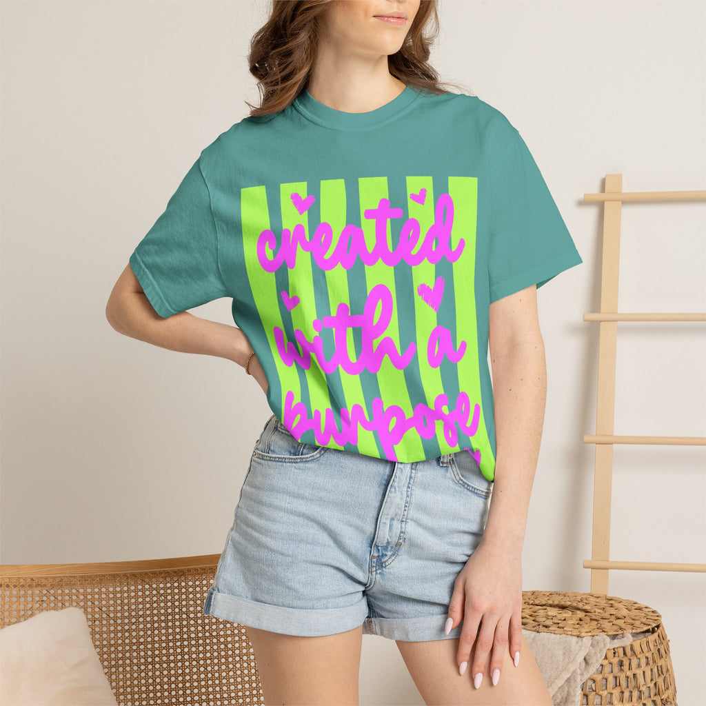 Created With a Purpose T-Shirt — Inspirational Graphic Tee
